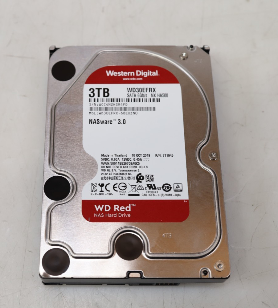 Western Digital Red Plus 3TB WD30EFRX-68EUZN0 3.5" 5400 RPM SATA 6Gb/s NAS HDD