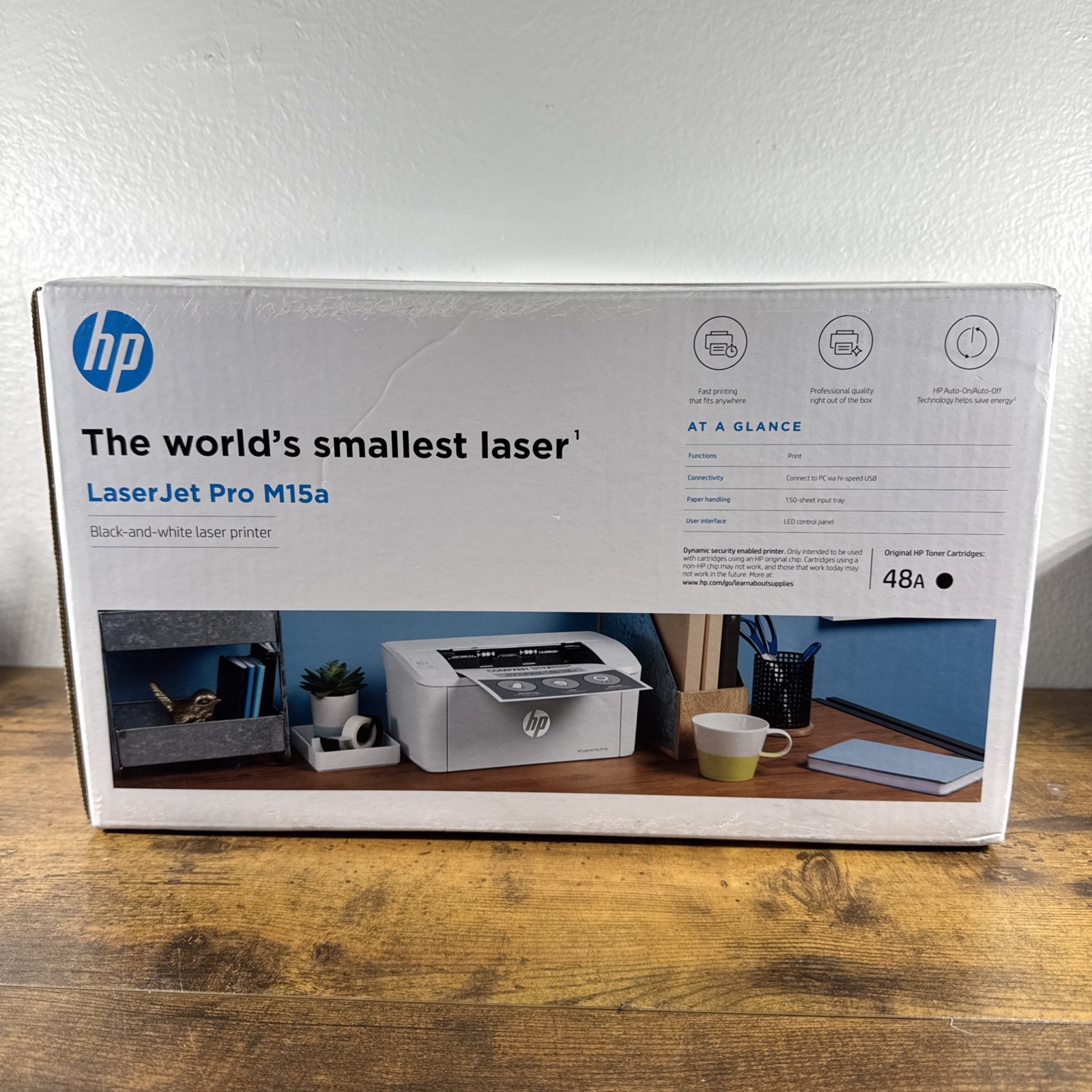 HP LaserJet Pro M15a Monochrome Printer New Sealed World’s Smallest Laser