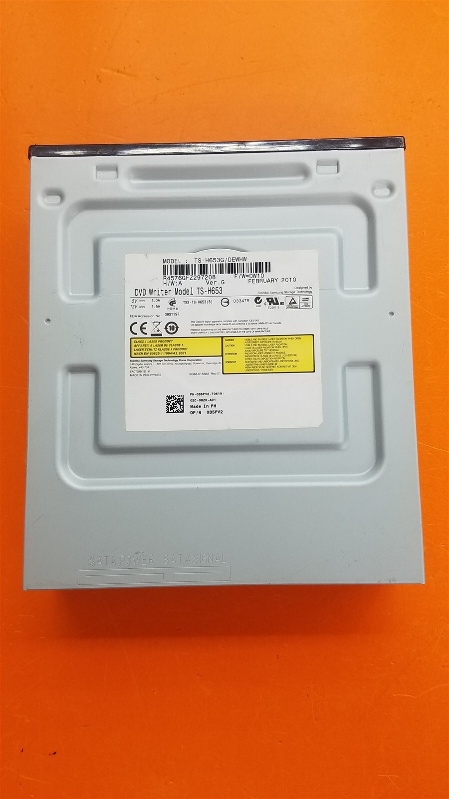⭐️⭐️⭐️⭐️⭐️ Desktop DVD/CD Drive Toshiba Samsung TS-H653G/ DEWHW Dell PN: 0D5PV2