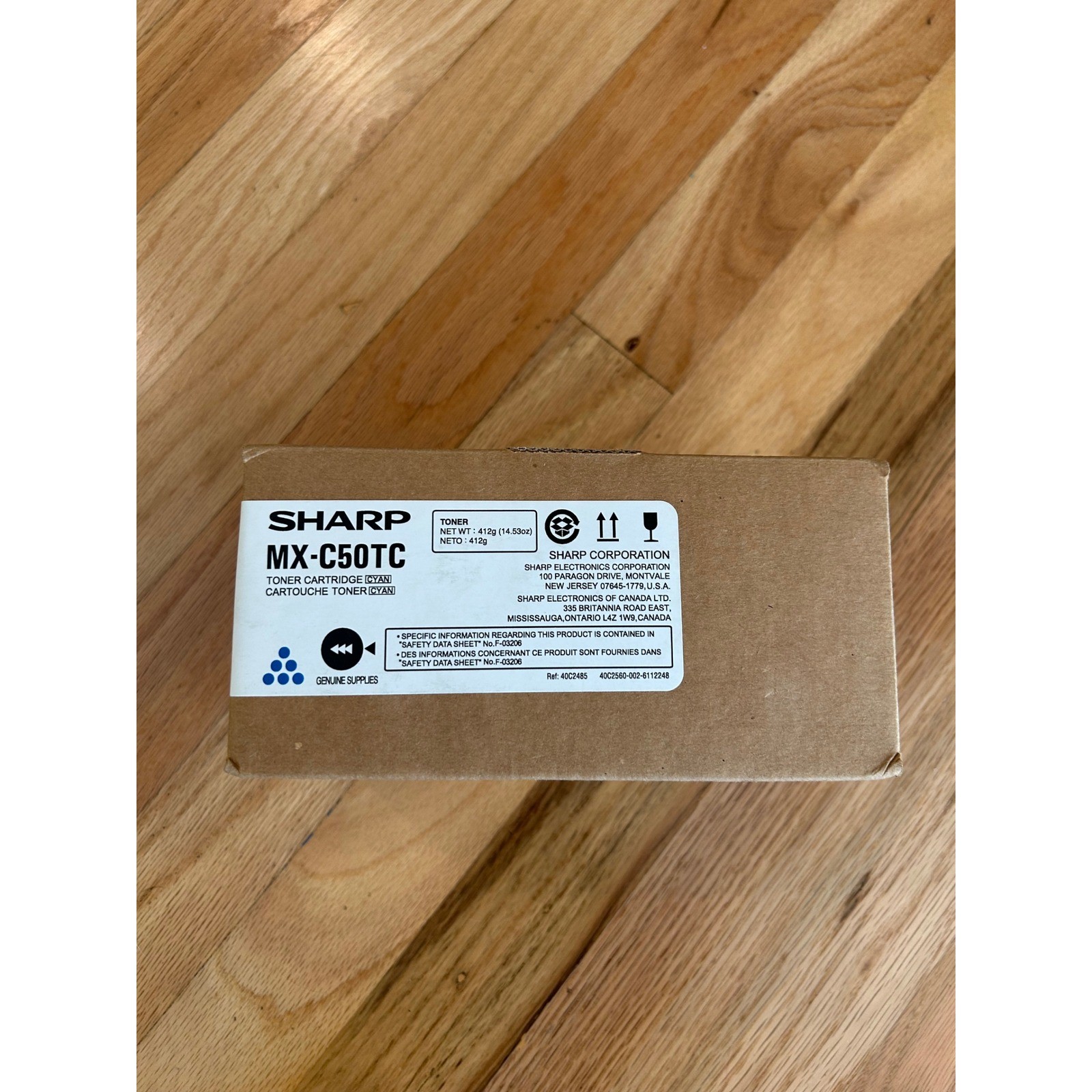 Genuine Sharp MX-C50TC Cyan Toner Cartridge Genuine Office Professional Supply