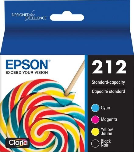 Epson - 212 Claria Ink Standard Capacity Black & Color Cartridge Combo Pack (T21