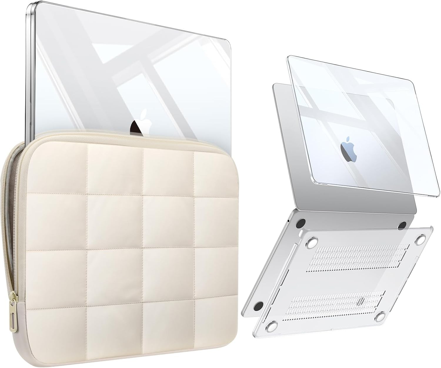 Case for MacBook Air 13 Inch, Puffy Laptop Sleeve Cover for Protection and Style