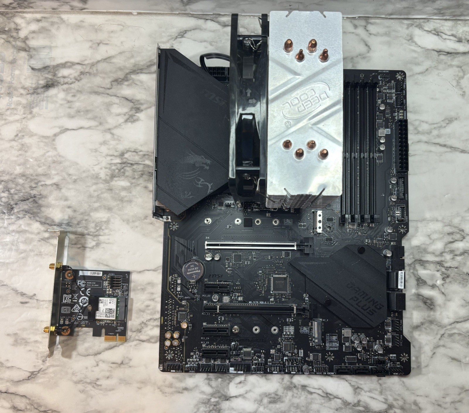 MSI MAG Z490 Gaming Plus ATX Motherboard w/ i5 10400 Processor & Deep Cool Fan