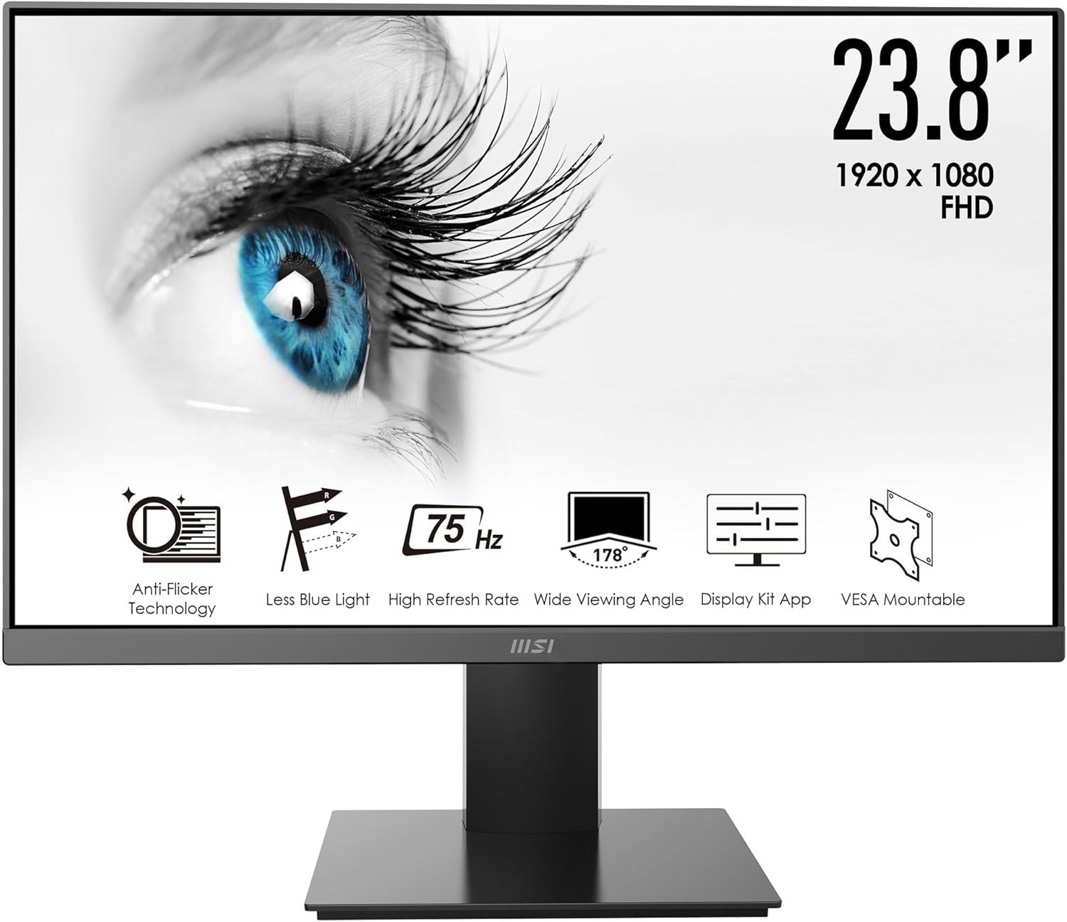 MSI Pro MP241X 24" Full HD VA LCD Monitor - Black (PROMP241X)