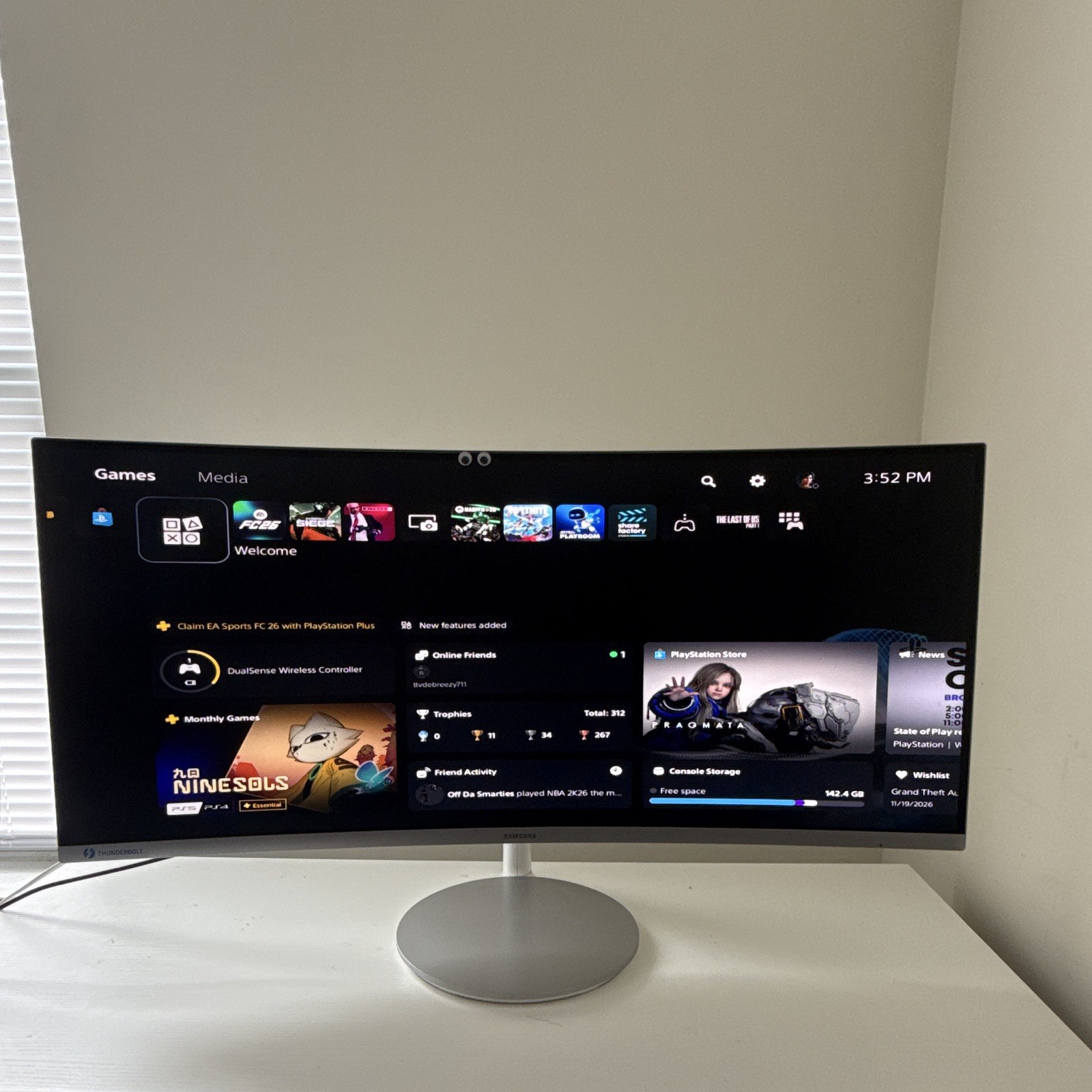 Samsung CF791 34in Curved Ultrawide 3440x1440 100Hz LED Speakers HDMI/DP