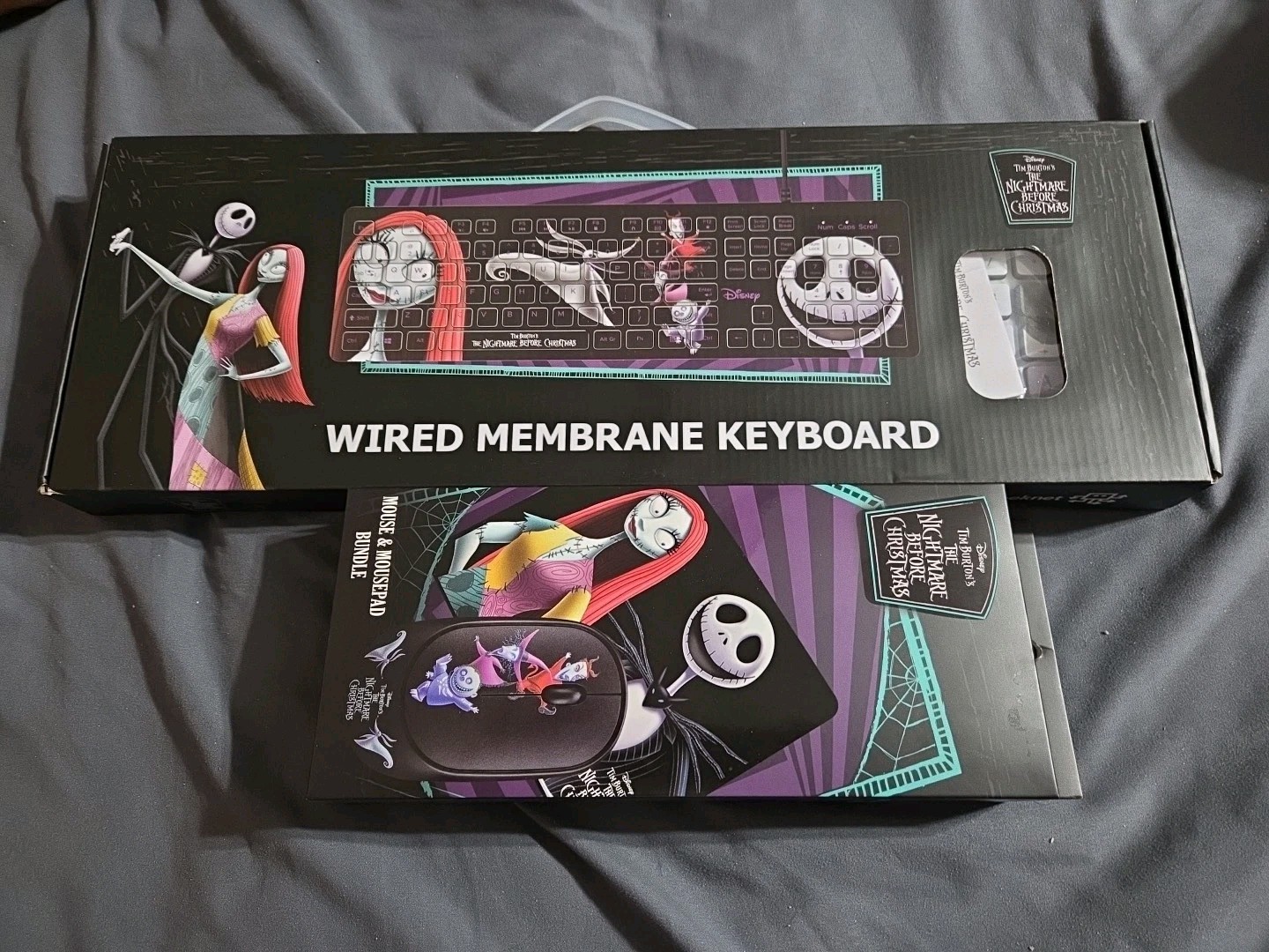 The Nightmare Before Christmas Wired Keyboard  Mouse & Pad Combo NEW Geeknet