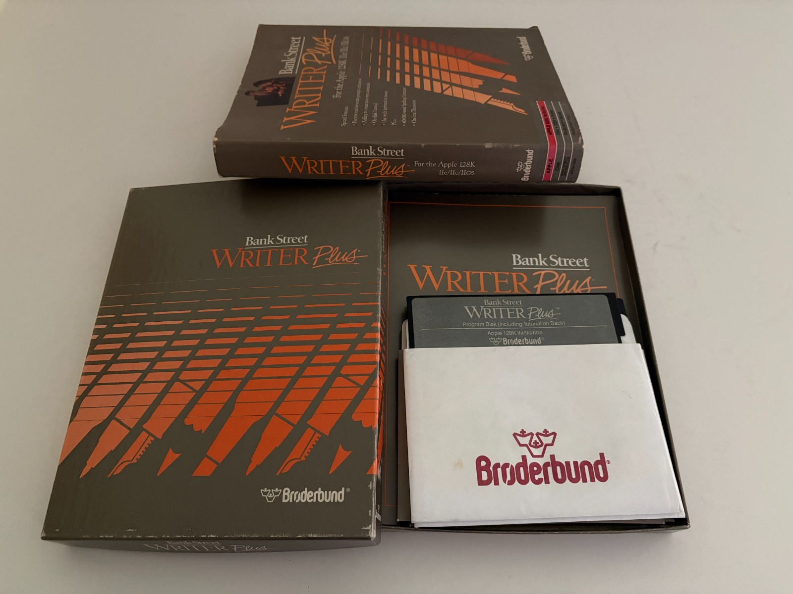 Vintage Bank Street Writer PLUS Word Processor Software for Apple Broderbund CIB