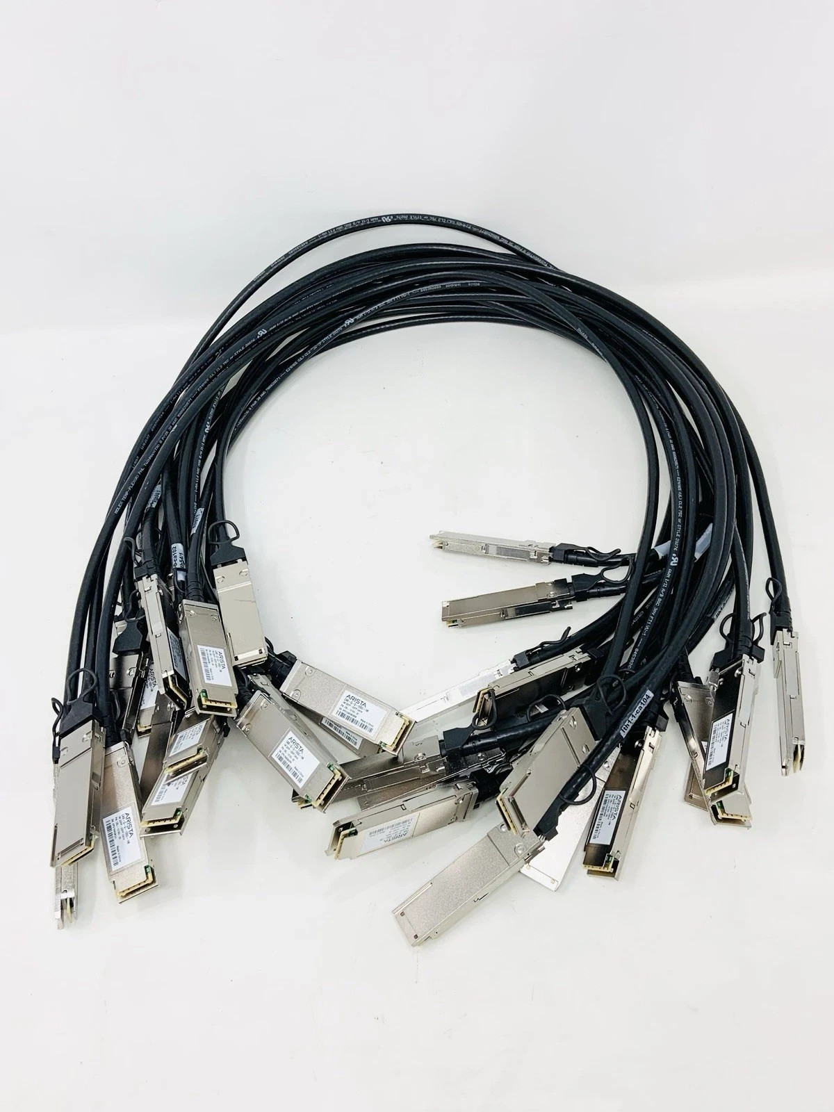Lot of 17 Arista CAB-Q-Q-100G-1M 100GbE QSFP to QSFP Twinax Copper Cable 1M USED