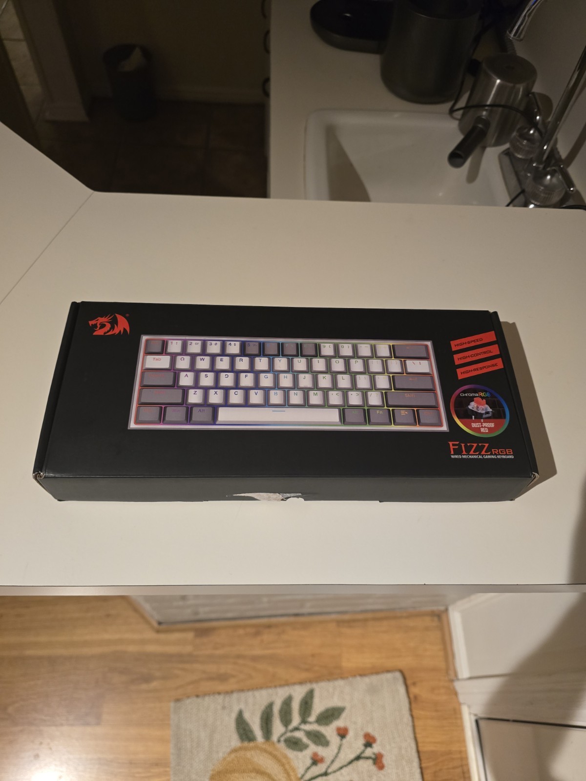 Red Dragon K617R13GY 60 Percent Keyboard