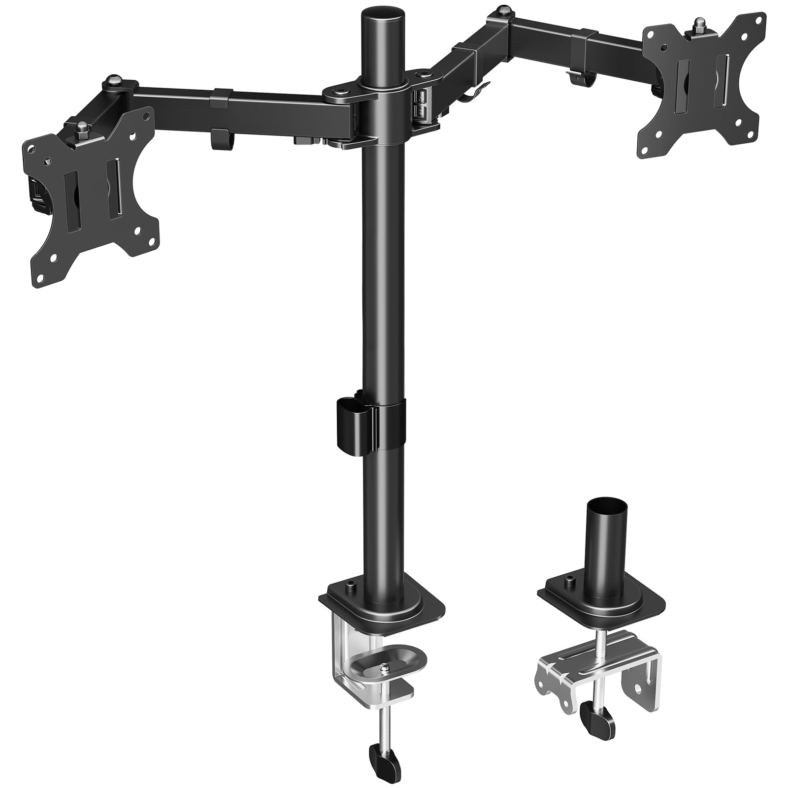 MOUNTUP Dual Monitor Desk Mount, Fully Adjustable Dual Monitor Arm for 2 LCD Scr