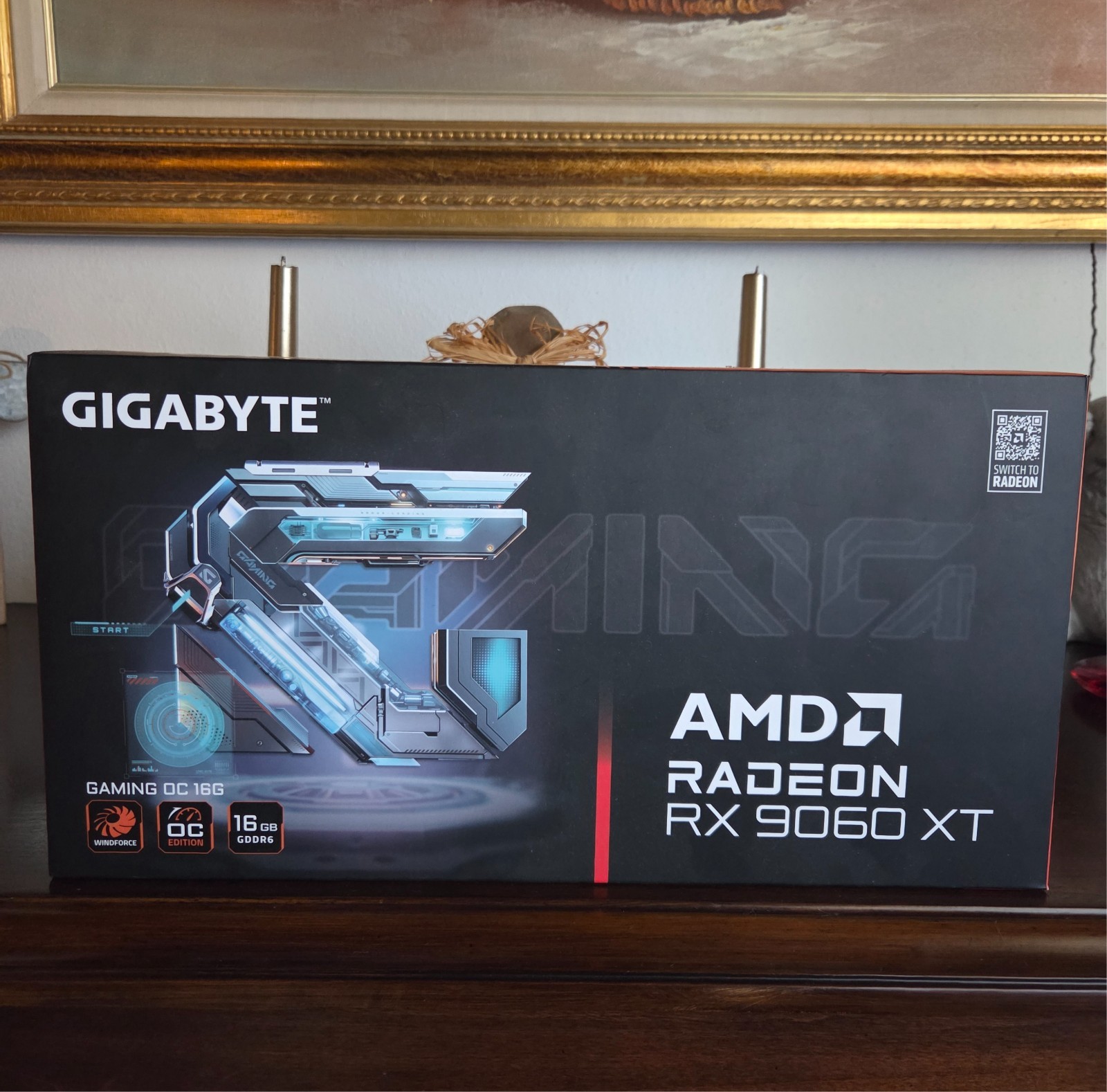 GIGABYTE AMD Radeon RX 9060 XT Gaming OC 16GB GDDR6 