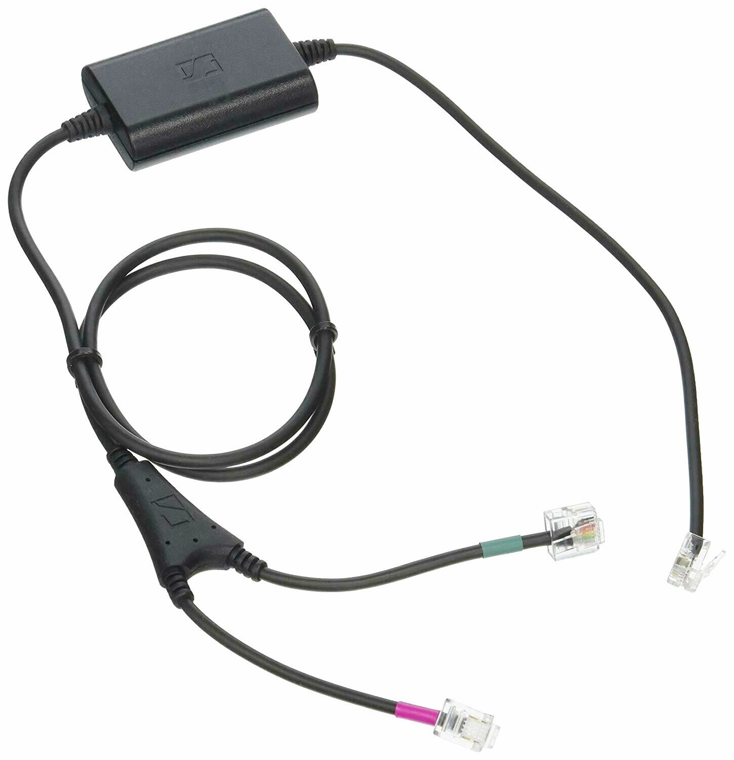 Sennheiser CEHS-AV 04 RJ 45 RJ 12  RJ 9 Black cable interface/gender adapter 