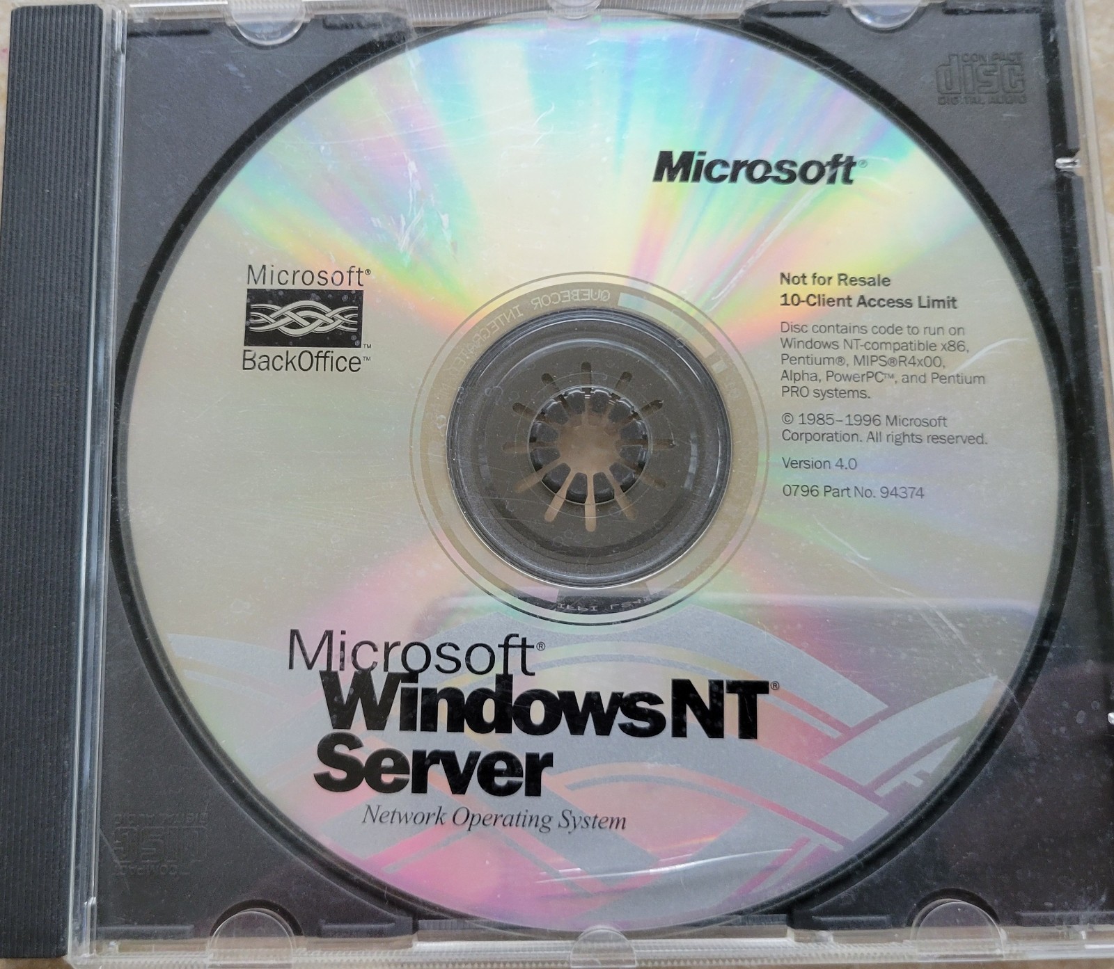 Vintage - Microsoft Windows NT Server Version 4.0