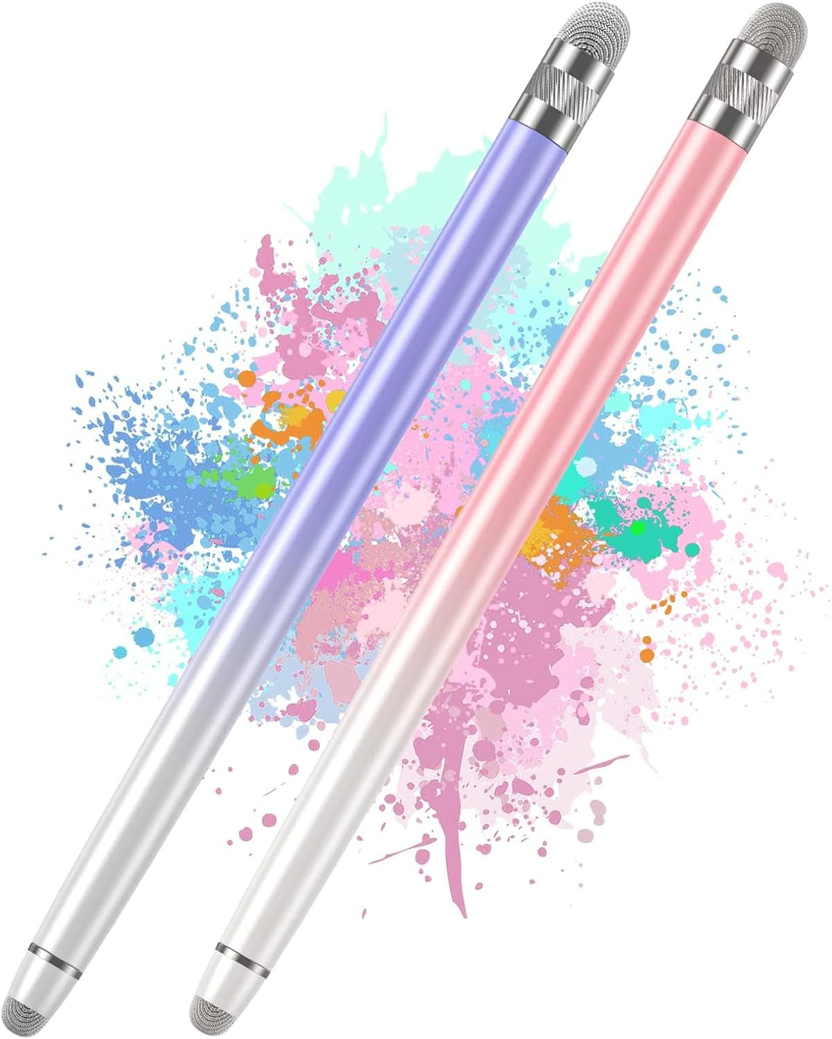 Bopomofo Stylus Pen 2 Pack Touch Screen iPad iPhone Android Metal Fiber Tip