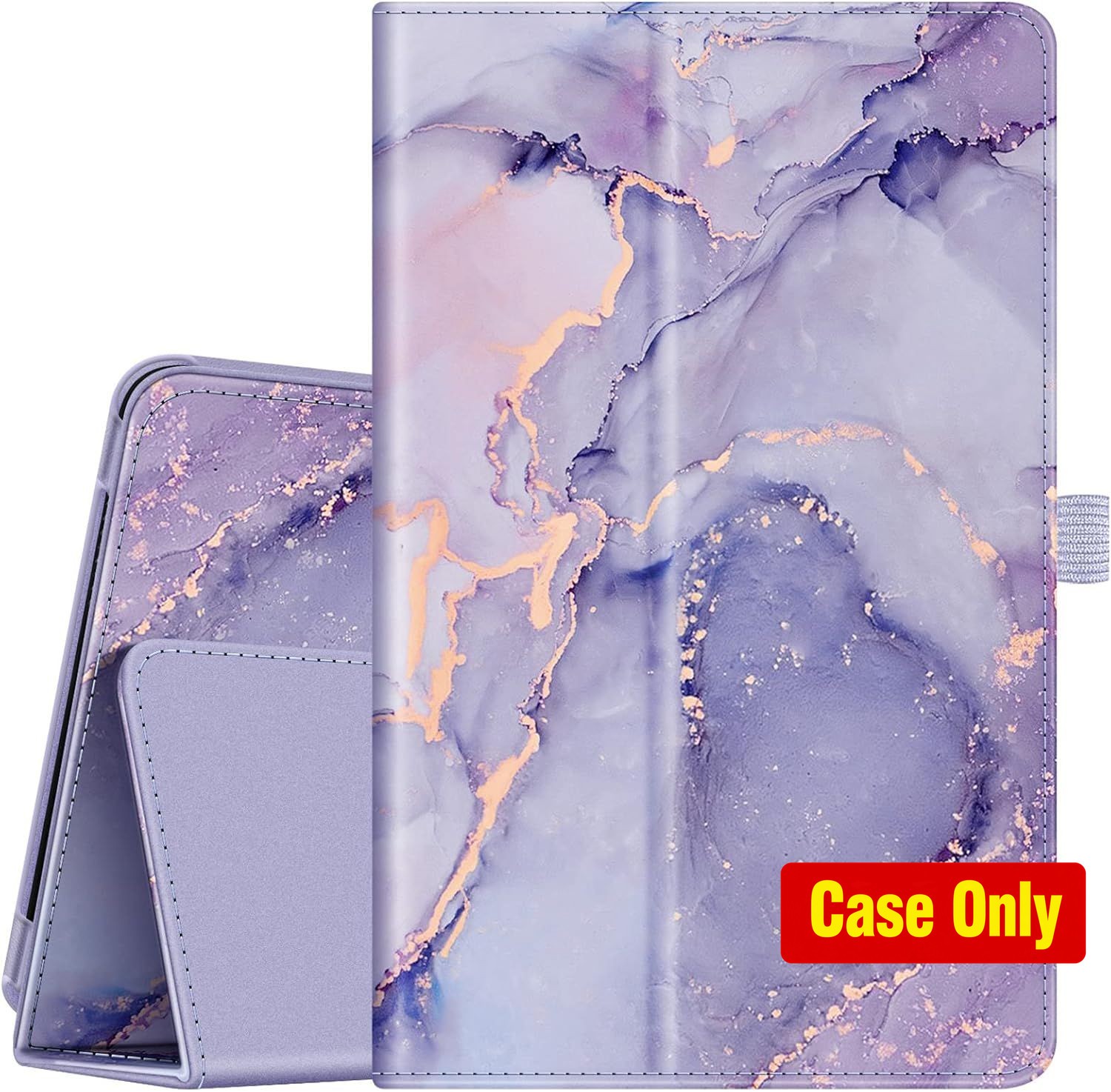 FINTIE Folio Cover for 8-inch Alcatel Joy Tab 2 2020 - Lilac Marble Leather Case