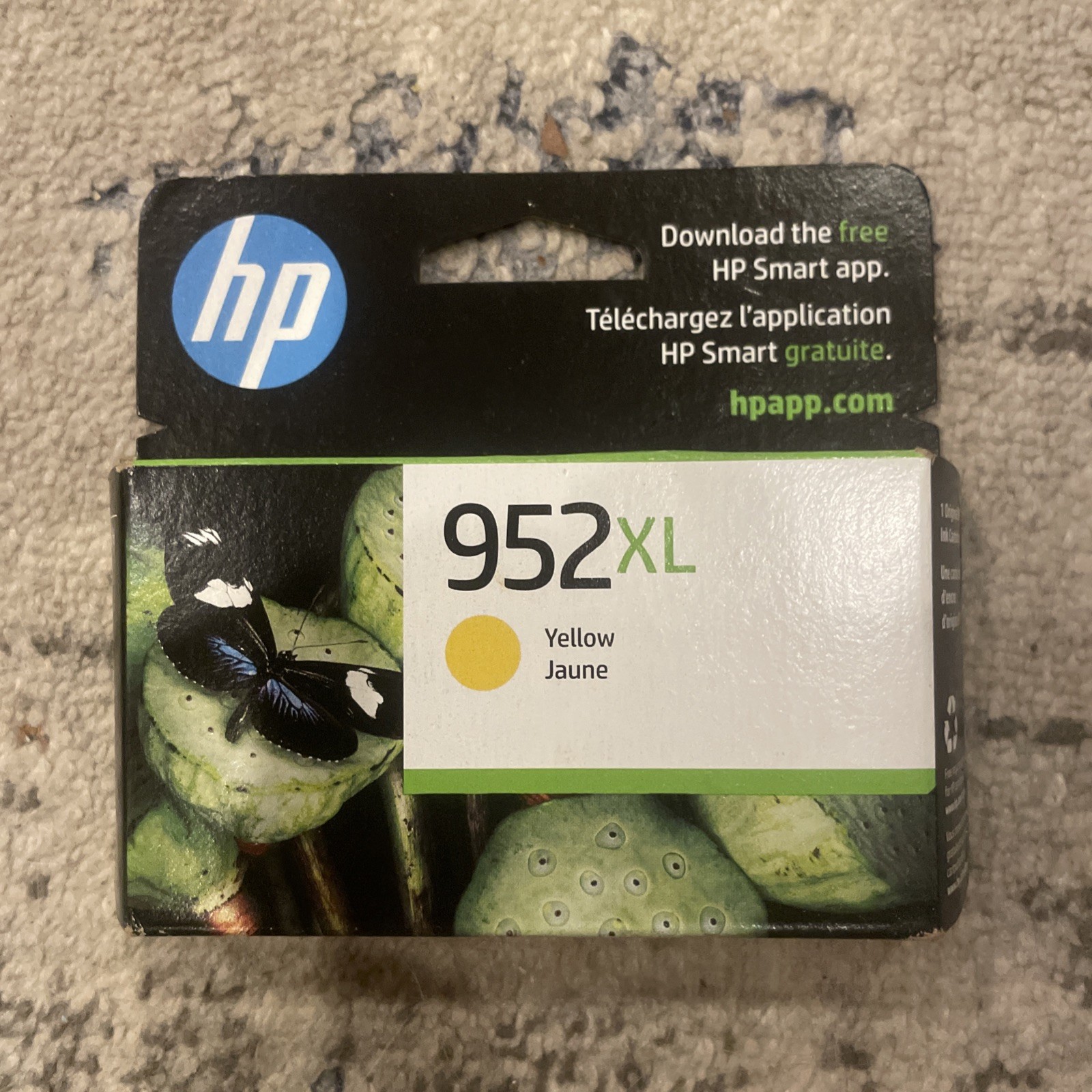 2025:  HP 952XL Yellow Ink Cartridge L0567AN High-Yield Packaging 