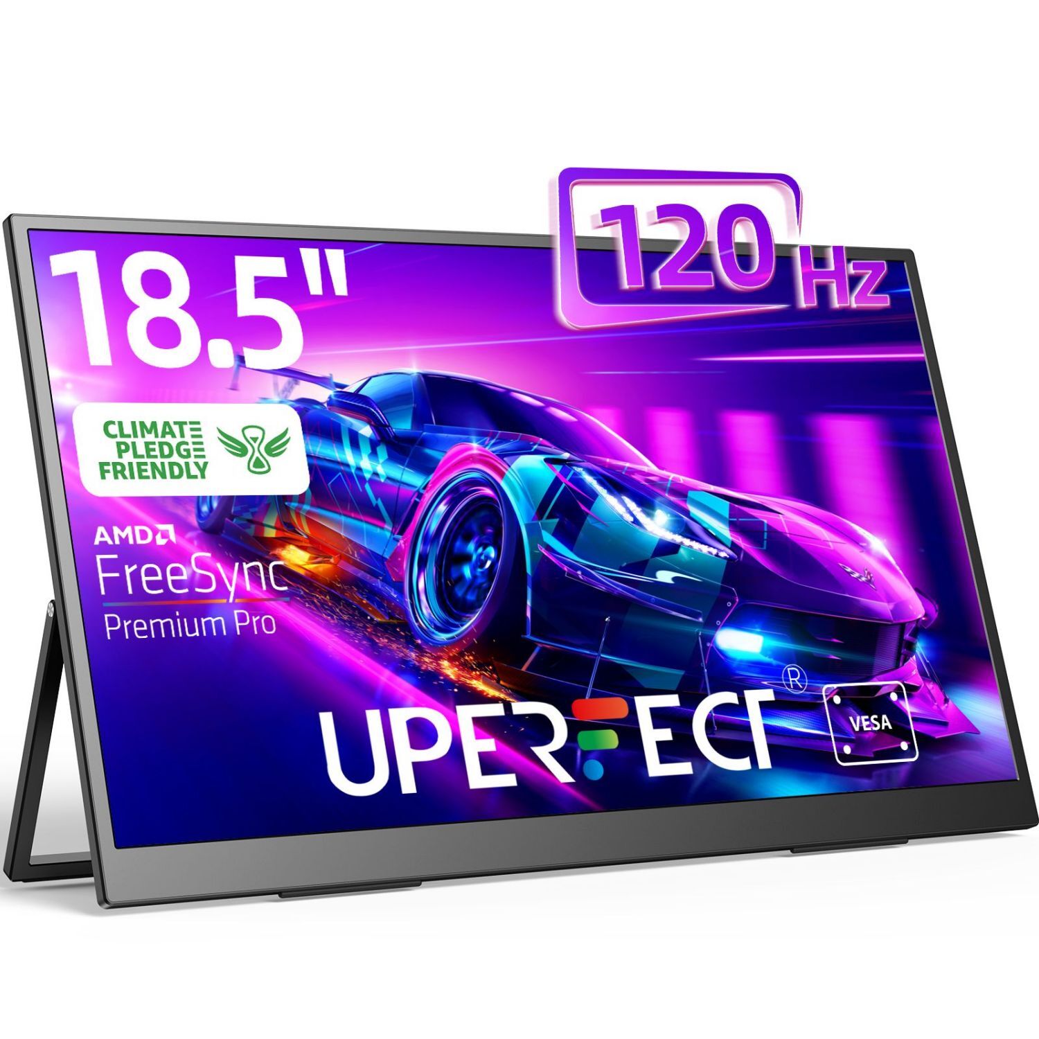 UPERFECT Portable Monitor 18.5 Inch 1920 x 1080 120Hz Gaming Monitor IPS-Display