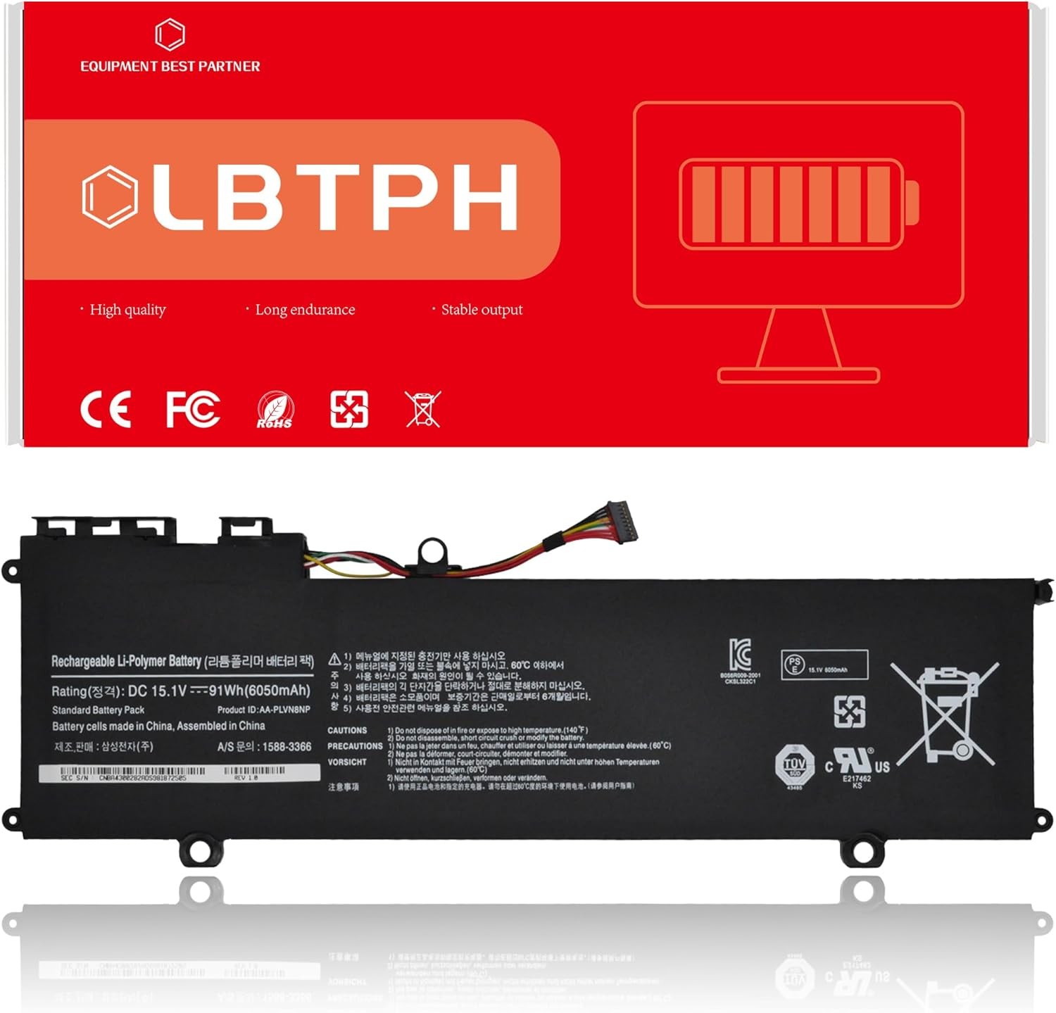 AA PLVN8NP Compatible Laptop Battery Replacement for Samsung ATIV Book 8 Touch