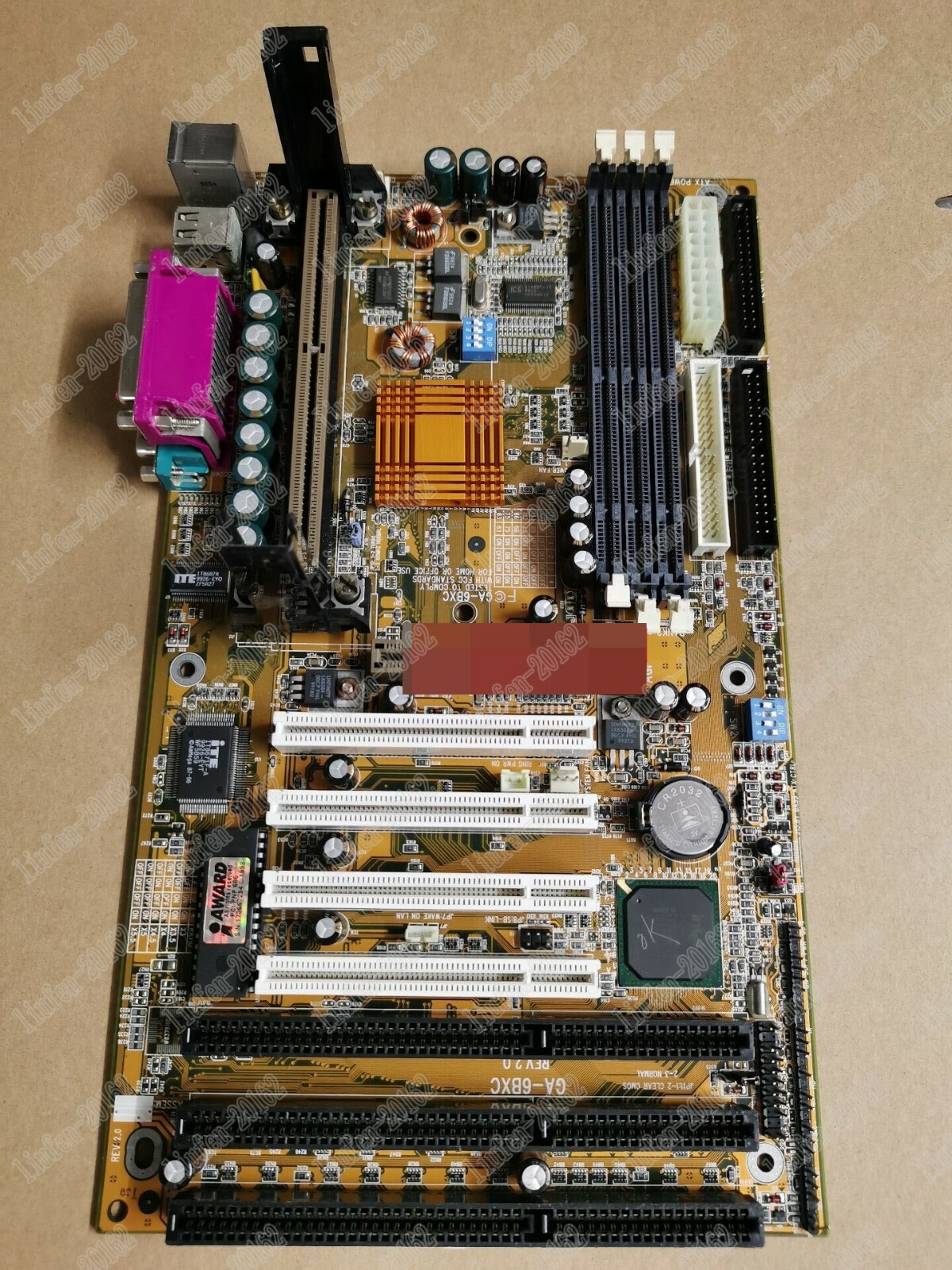 1pc  used     Gigabyte GA-6BXC REV2.0 motherboard               #kucun