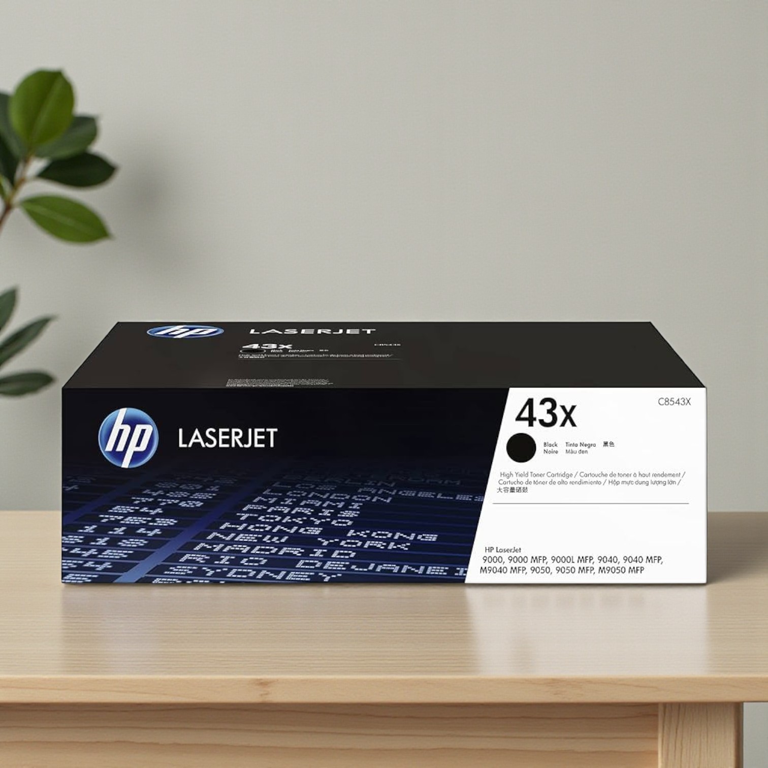 HP 43X High Yield Black Original LaserJet Toner Cartridge C8543X