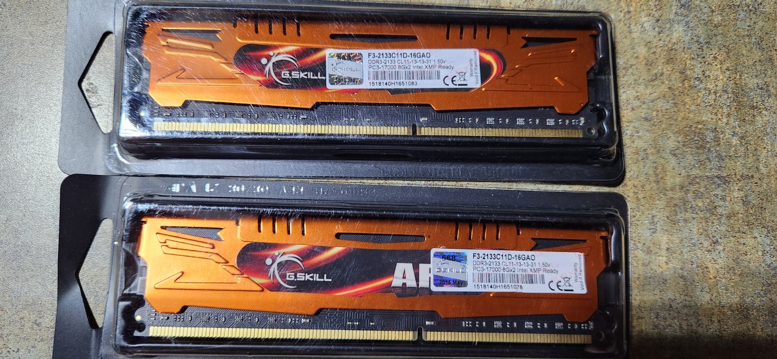 G.Skill Ares 8GB Kit 2x4GB DDR3 RAM F3-1600C9D-8GAO DDR3-1600 PC3-17000 CL9 NEW
