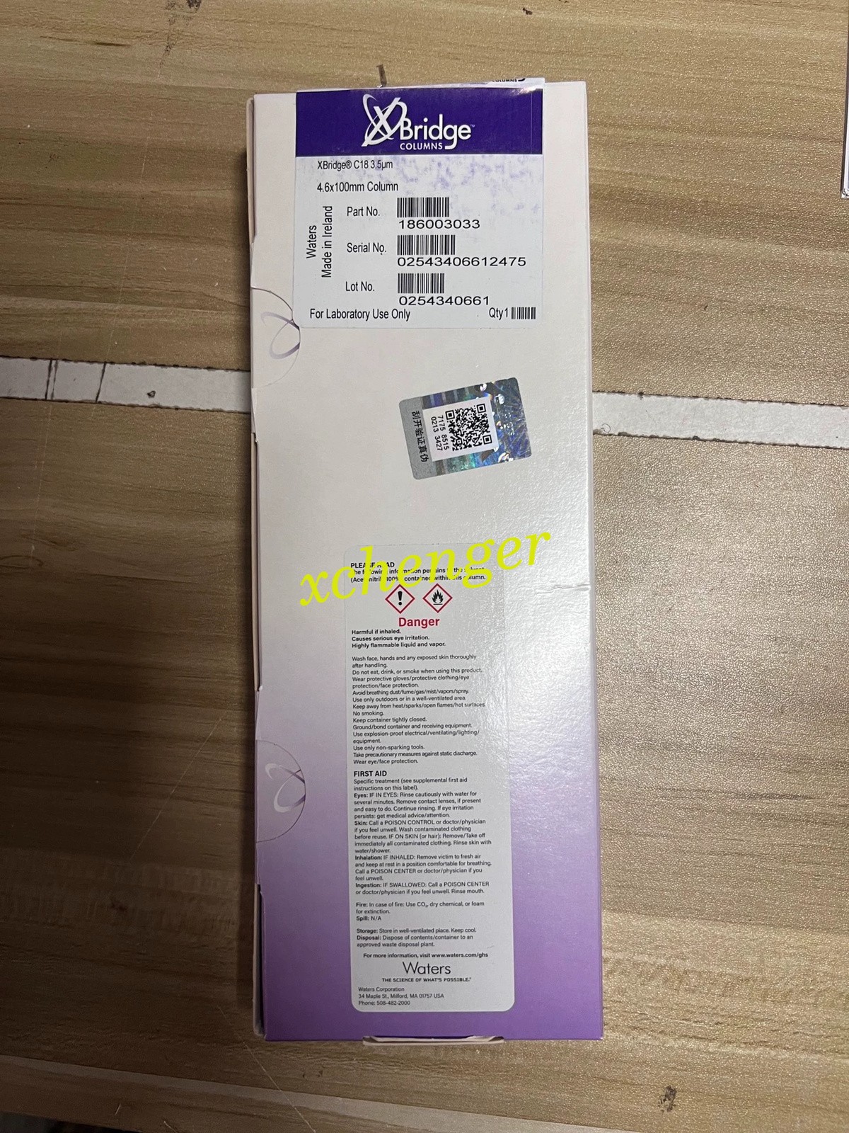 1PCS Waters 186003033 Liquid Chromatography Columns new via FedEx or DHL