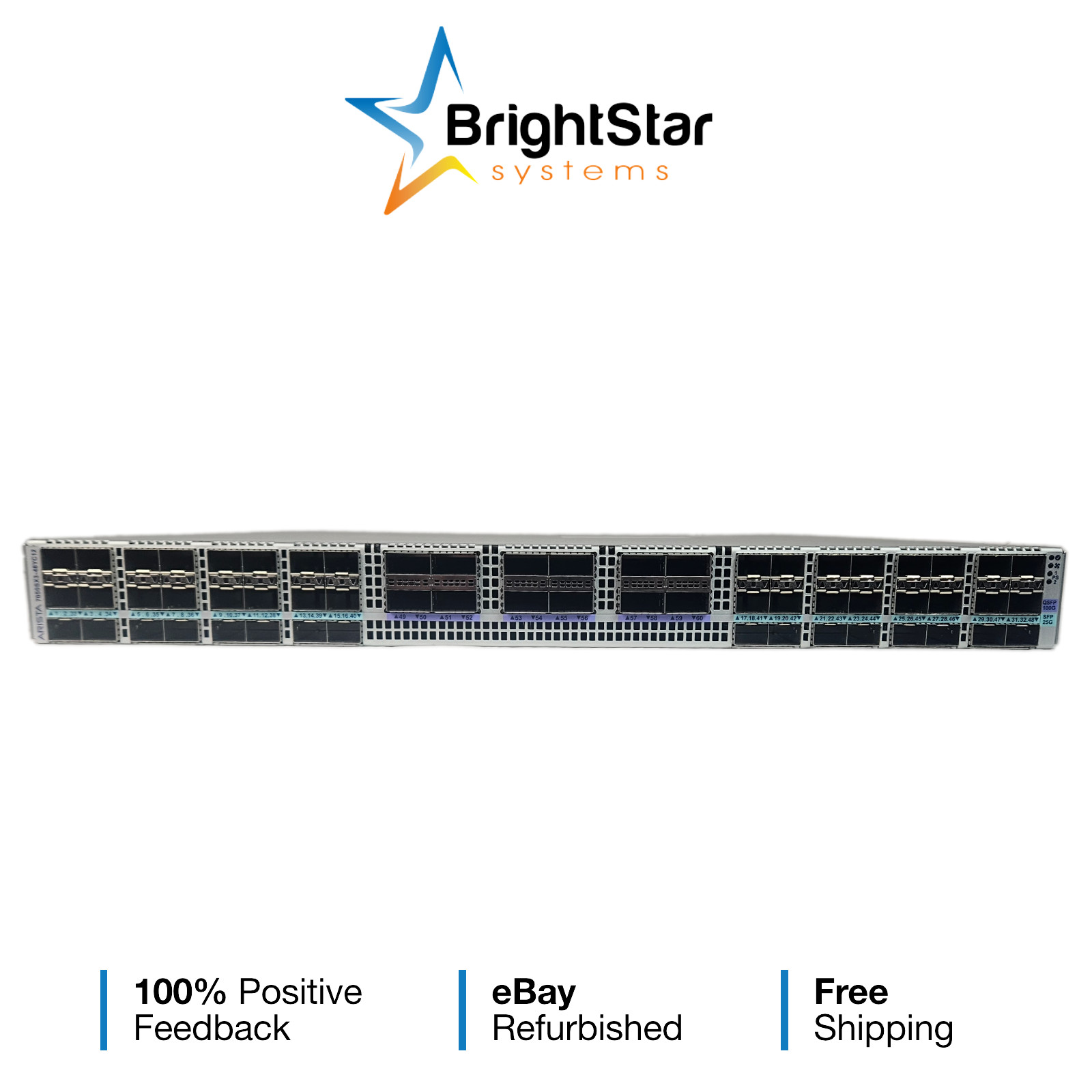 DCS-7050SX3-48YC12-F Arista 7050X3, 48x25GbE SFP & 12x100GbE QSFP100 switch