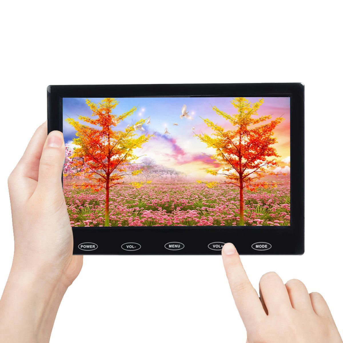 Mini 7" inch LCD CCTV Monitor PC Screen AV RCA VGA HDMI for DSLR Raspberry Pi