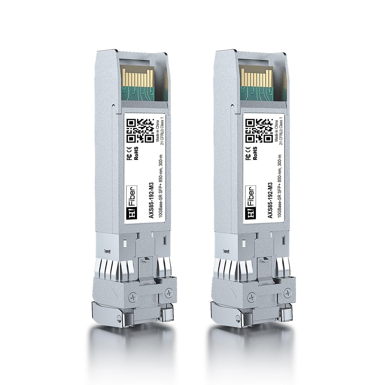 HFiber 10Gb Multimode SFP+ LC Module, 10GBaseSR Fiber SFP+ Transceiver for Ci...