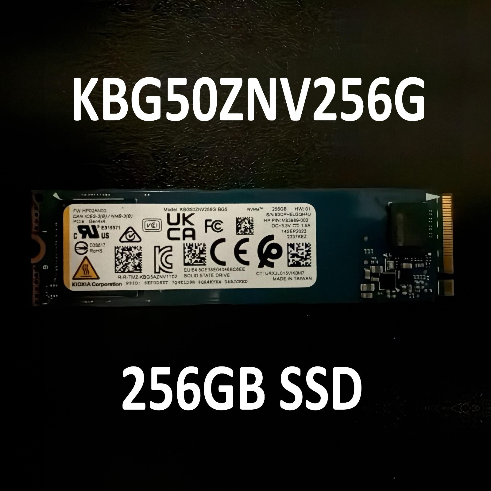 *NEW PULL* KIOXIA BG5 256GB M.2 2280 PCIe NVMe SSD Part #: KBG50ZNV256G BG5