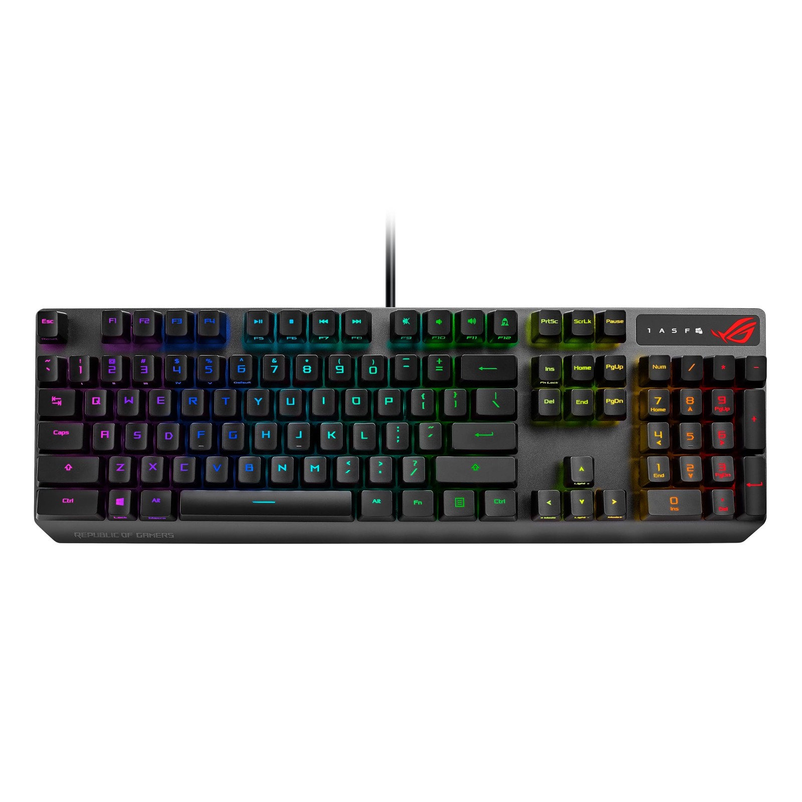 ASUSTek ROGStrix Scope RX Optical RGB Gaming Keyboard for FPS Gamers Black New