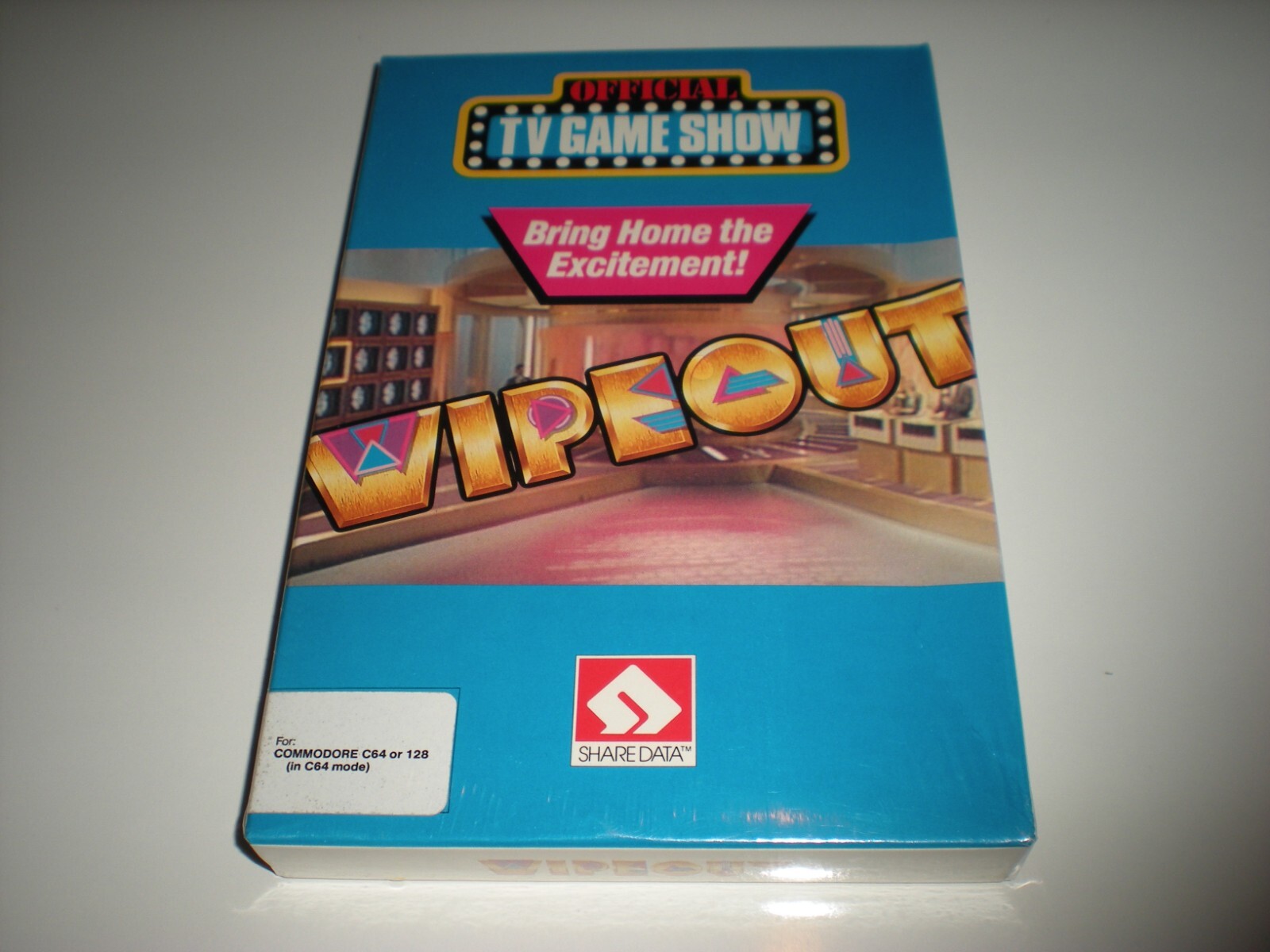 Wipeout Commodore 64 game by ShareData. New. Factory sealed.
