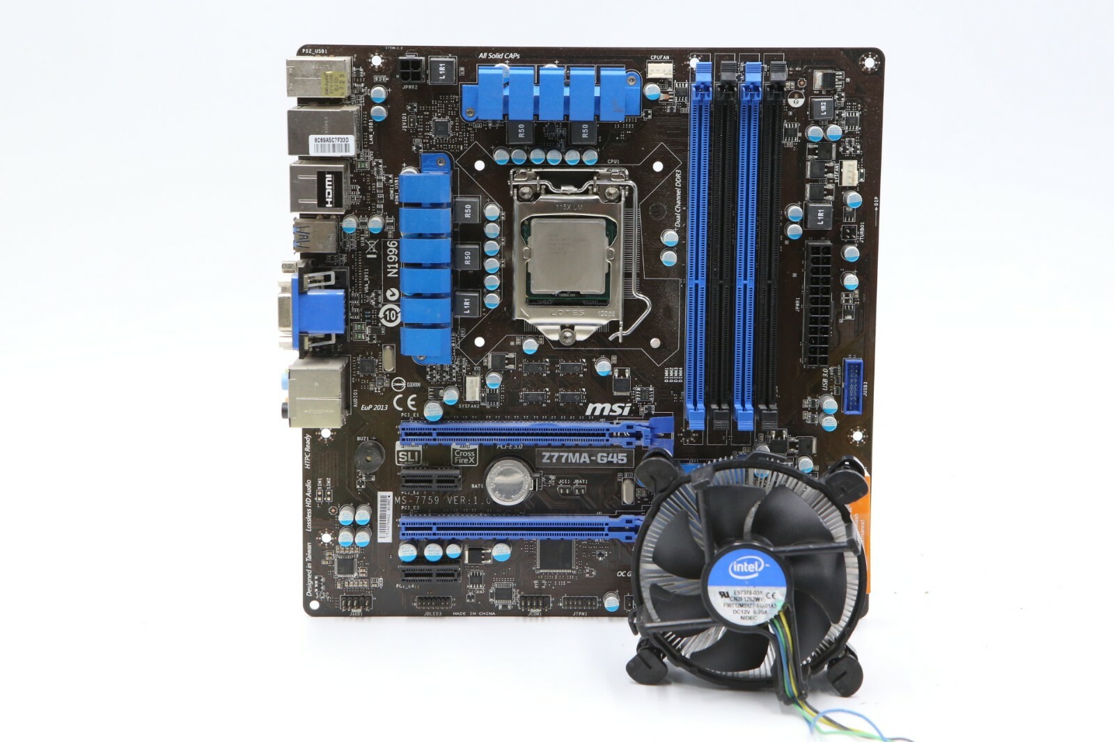 MSI  Z77MA-G45 Z77 Motherboard LGA 1155 DDR3 + Intel i5 2500k CPU 3.2ghz E63