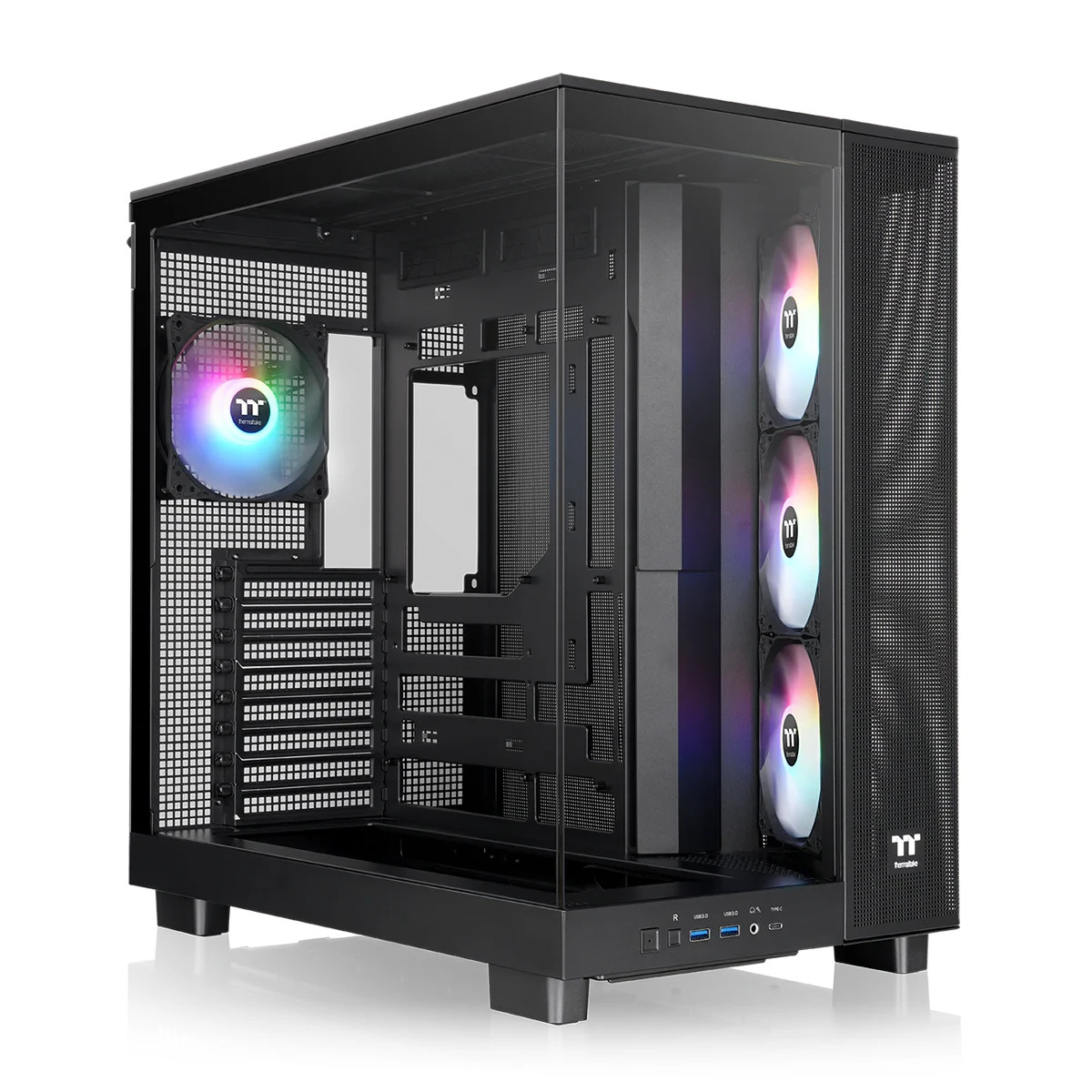Thermaltake View 380 XL Tempered Glass ARGB Mid Tower Case Black Edition