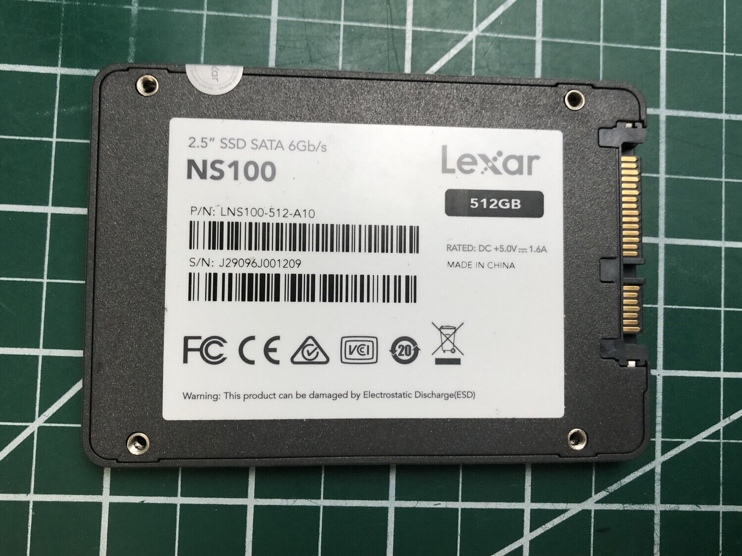Lexar NS100 2.5” 512GB (6Gb/s) SSD Solid State Drive LNS100-512-A10