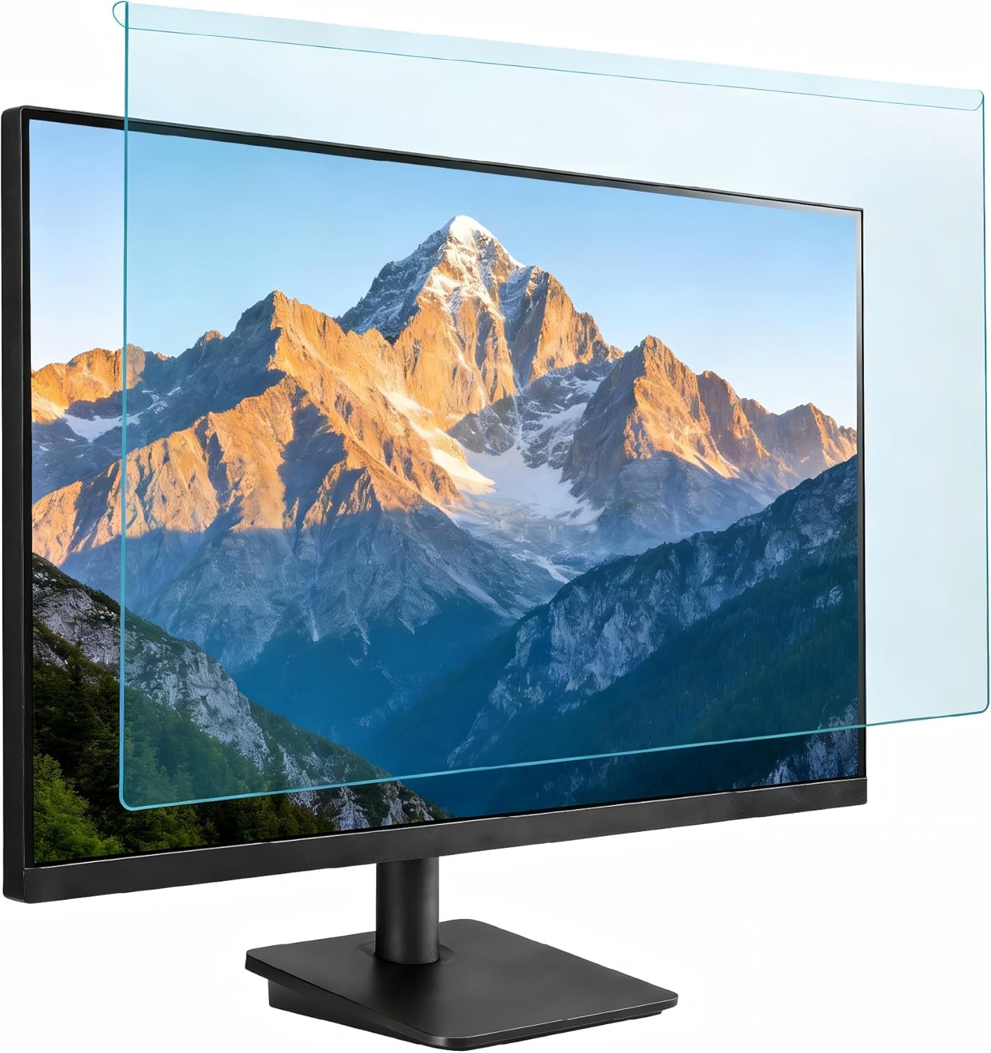 32 Inch Blue Light Blocking Screen Protector Panel, Eye Protection Easy Hanging