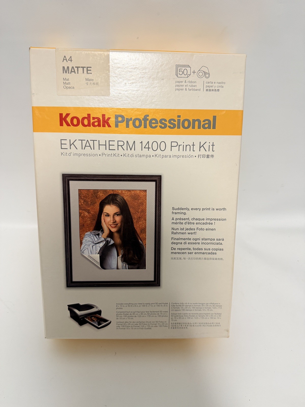 Kodak Ektatherm 1400 Print Kit (ribbon and paper) sealed 