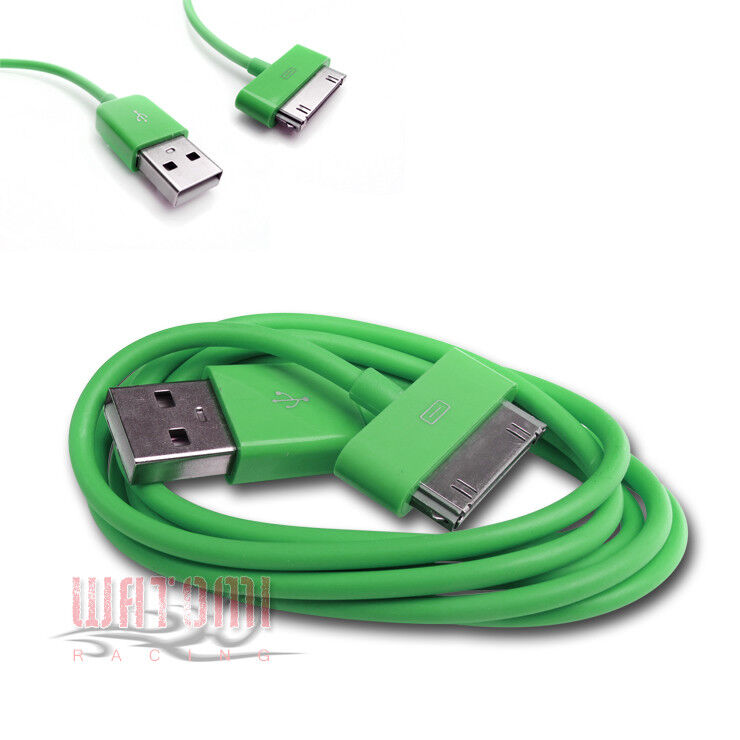50X 6FT USB 30PIN GREEN CABLE DATA CHARGER FOR GALAXY TAB 7.0 PLUS 8.9 10.1