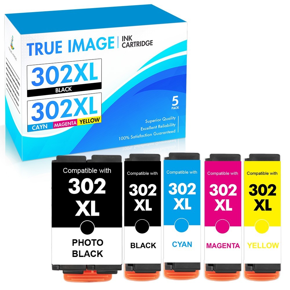 5x Compatible With 302XL Ink Cartridges ForEpson 302 Expression XP-6000 XP-6100