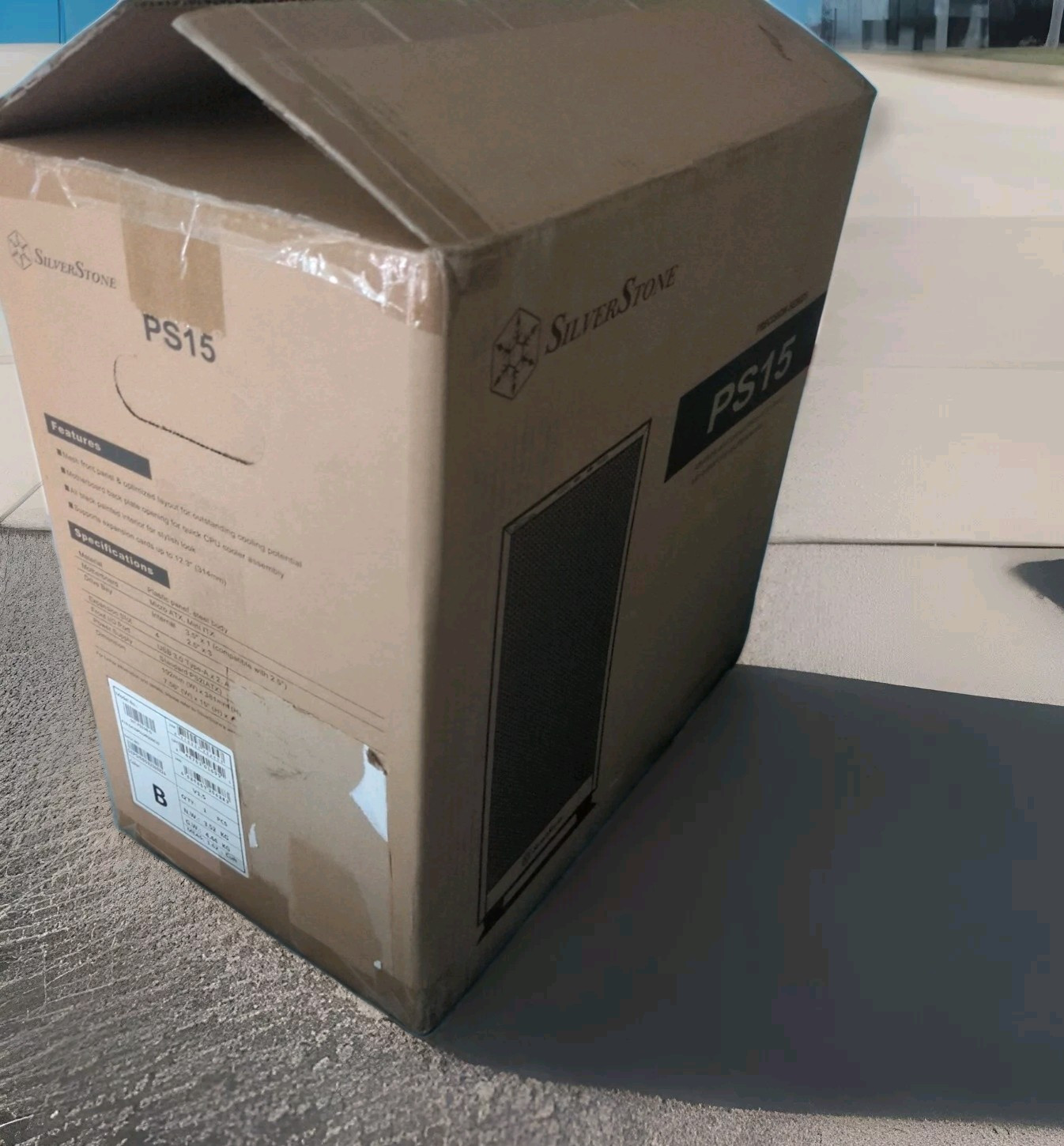 SilverStone Technology SST-PS15B-RGB Micro-ATX Computer Case with Tempered Glass