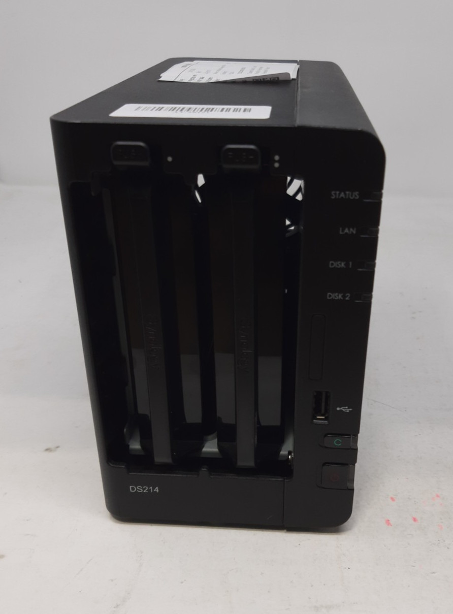 Synology DiskStation DS214, 2 Bay NAS, No Drives, NO  Power Cord