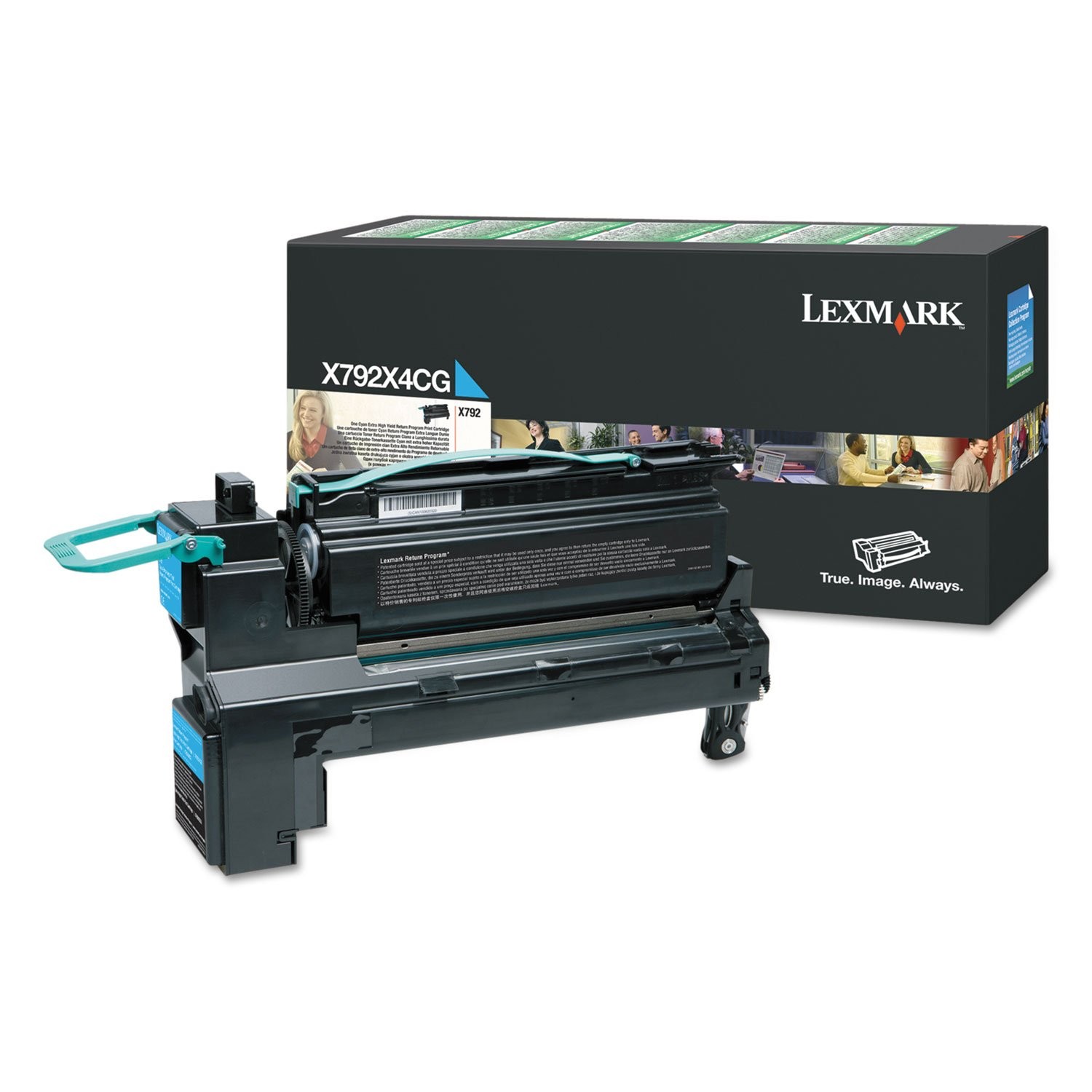Original Lexmark X792X4CG Cyan Toner. New Sealed Box, We Ship Fast