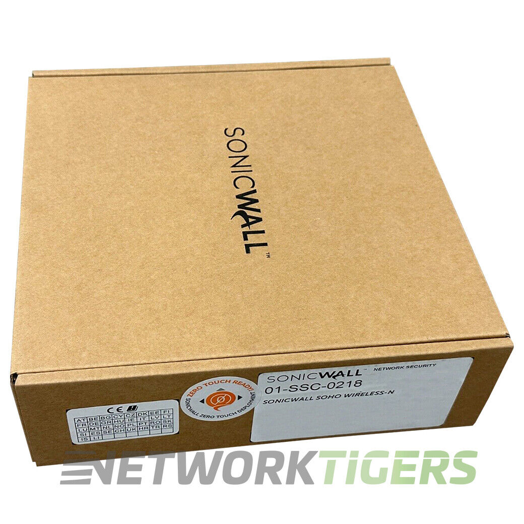 NEW SonicWall SOHO 01-SSC-0218 300 Mbps Wireless-N Firewall - NEVER REGISTERED