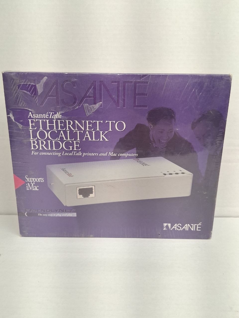 Vintage New AsanteTalk ethernet-serial LocalTalk bridge for Apple Macintosh