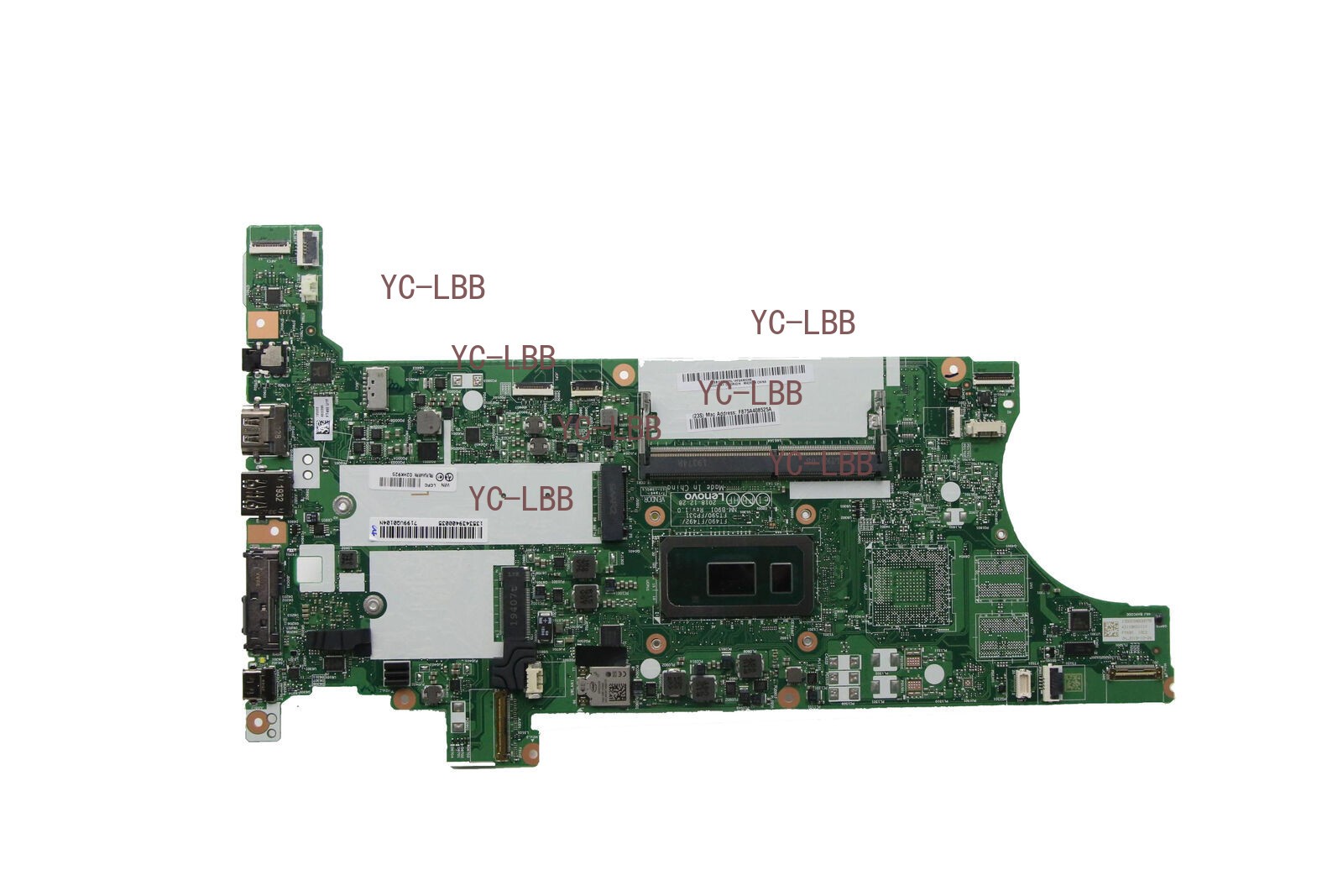5B20W65957 For Lenovo ThinkPad T490 Motherboard With I7-10510U 16GB NM-B902 OEM