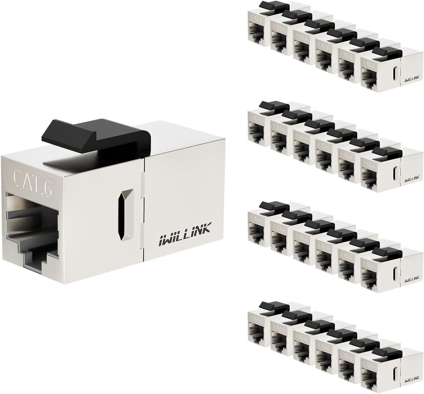 Cat6 Coupler RJ45 Cat6 Shielded Coupler 25-Pack Ethernet Coupler Female to Fe...