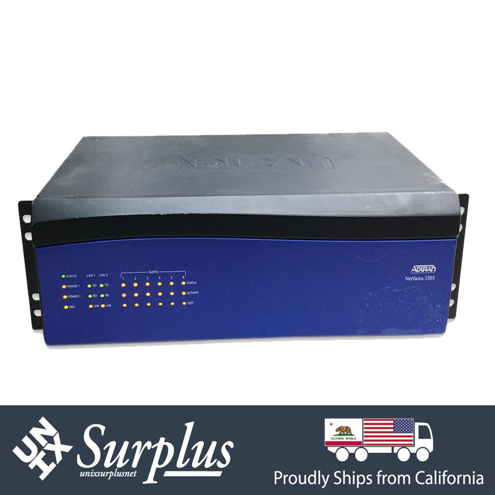 ADTRAN NetVanta 5305 6-Slot Modular Router Chassis Ethernet w/ T3 Wide Module