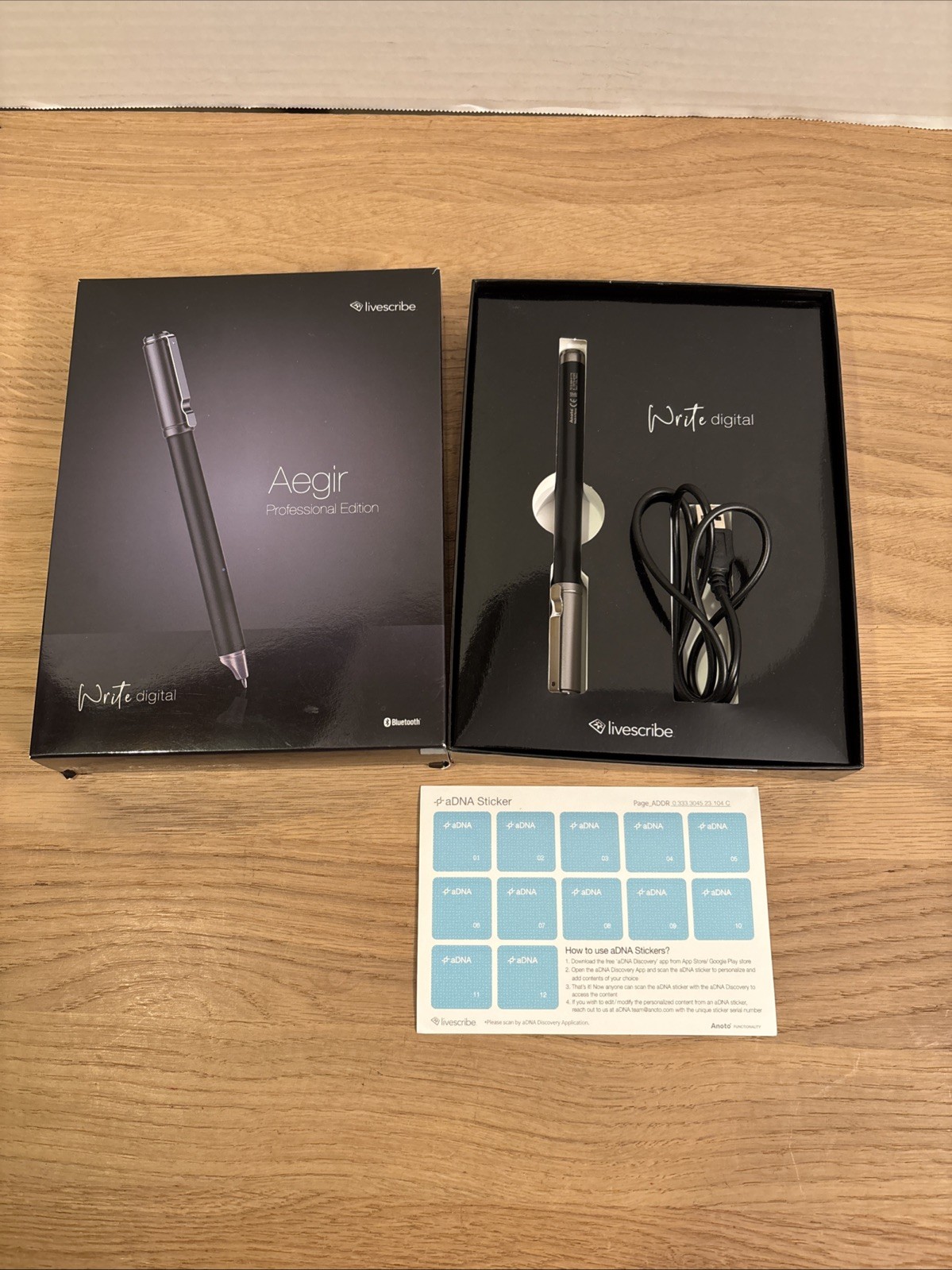 Livescribe Aegir Smartpen Black Daulphin Professional Edition