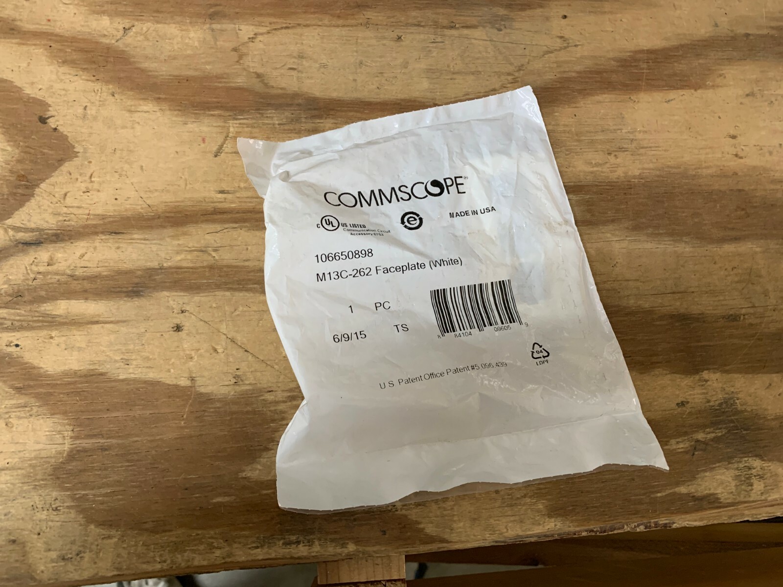 Commscope M13C-262 Faceplate (White)