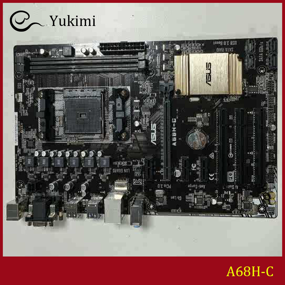 FOR ASUS A68H-C AMD DDR3 FM2 32GB VGA DVI ATX Motherboard Test OK